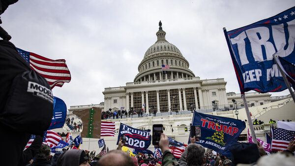 Trump supporters storm the U.S. Capitol following the rally on Jan. 6.