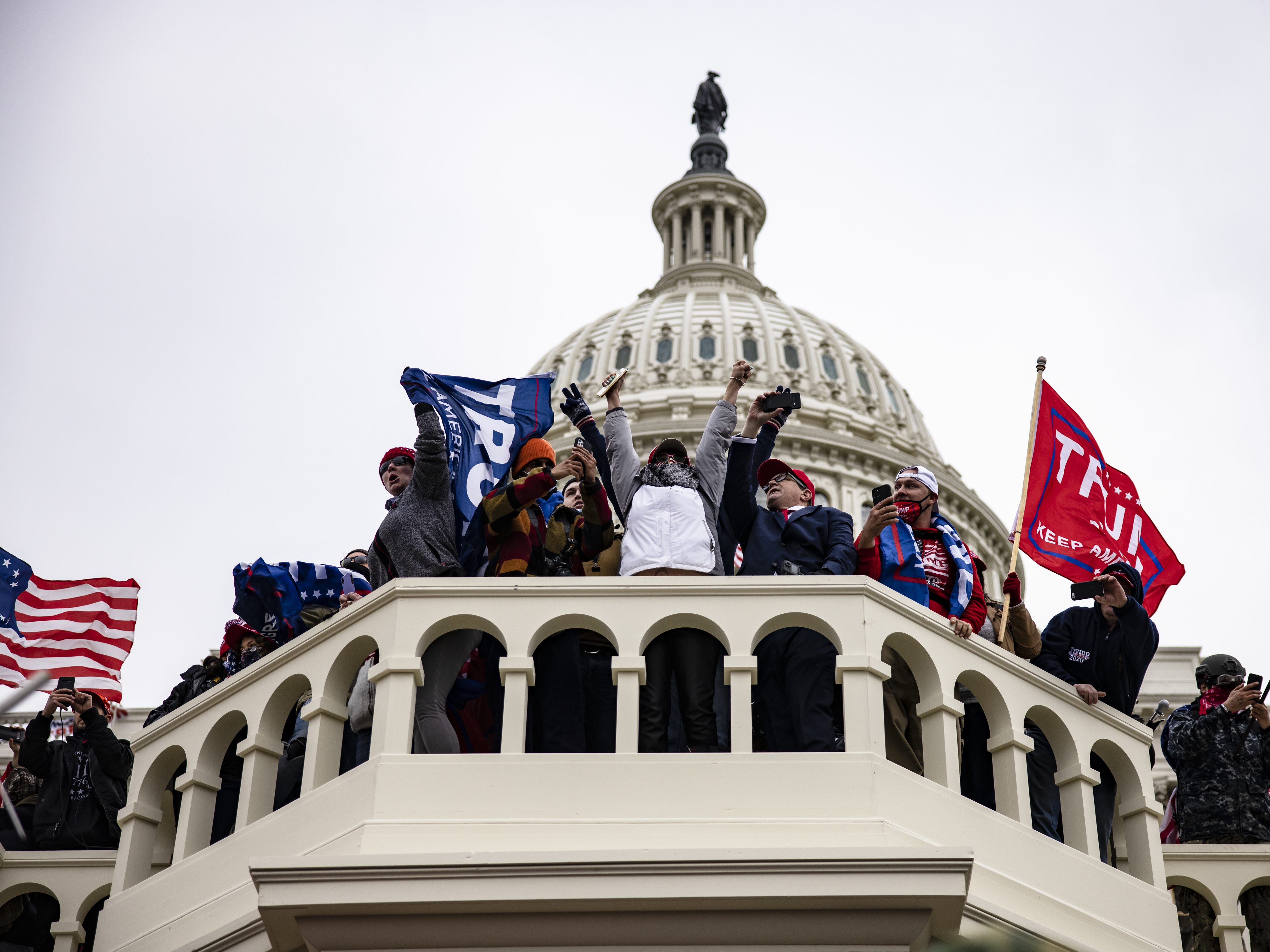 In the year since the Jan. 6 U.S. Capitol insurrection, a crackdown by big tech platforms has sent the attack's organizers and far-right groups scrambling for new homes on the internet. (Getty Images)