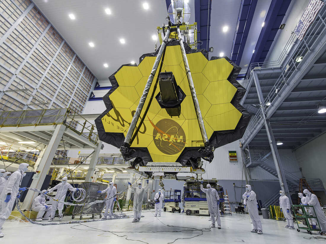 NASA's James Webb telescope completes final unfolding in space : NPR