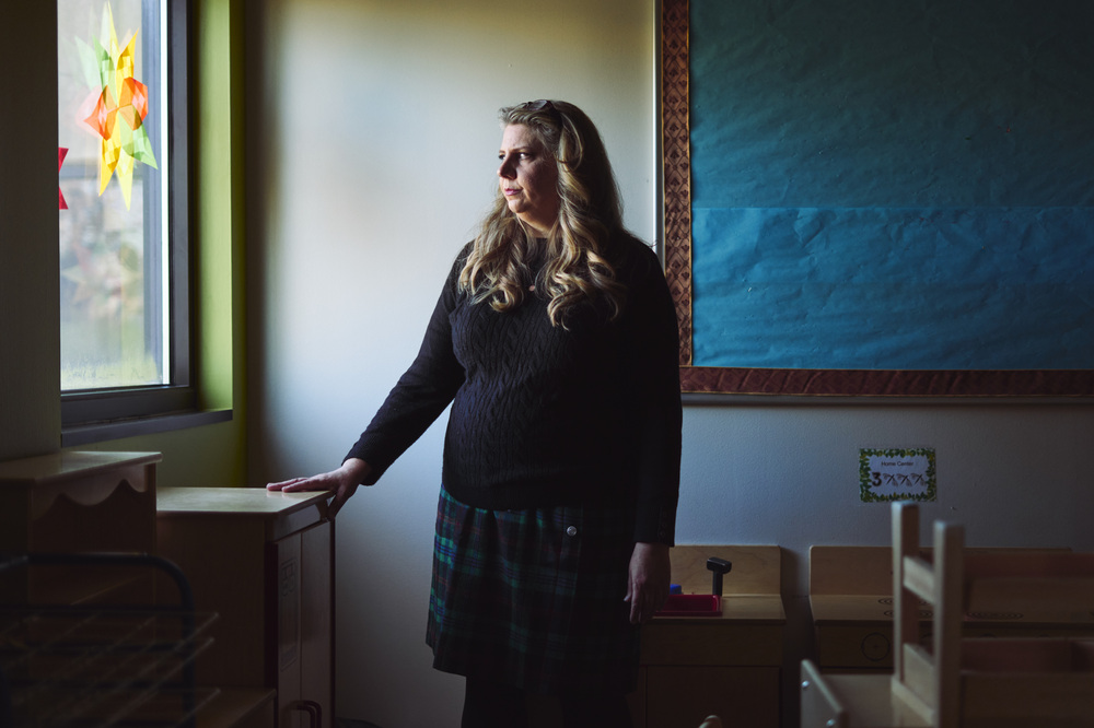 Cori Berg is executive director of the Hope Day School early childhood program in Dallas. (Cooper Neill for NPR)