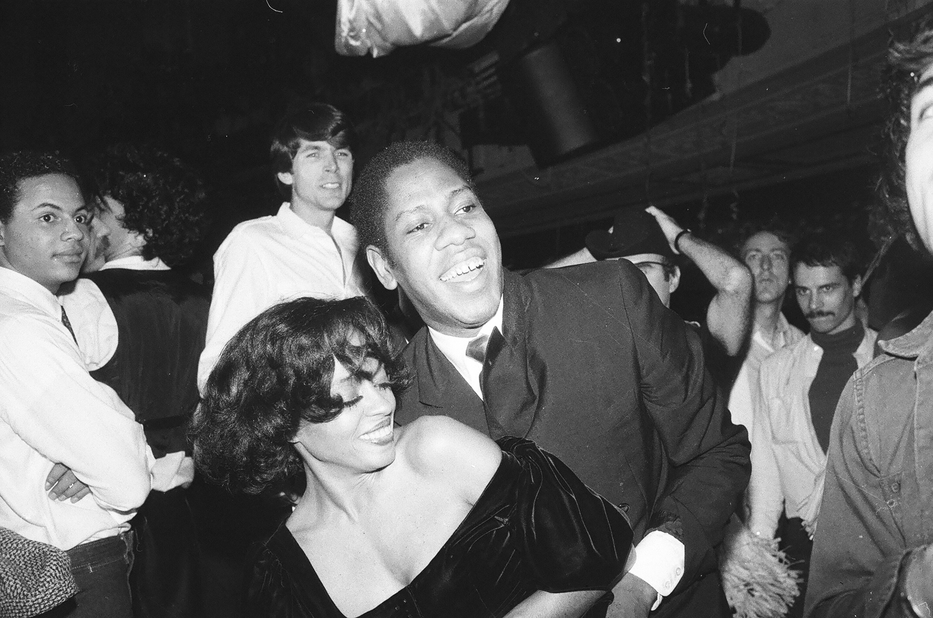 1979: Diana Ross and André Leon Talley dancing at Studio 54, in New York City.