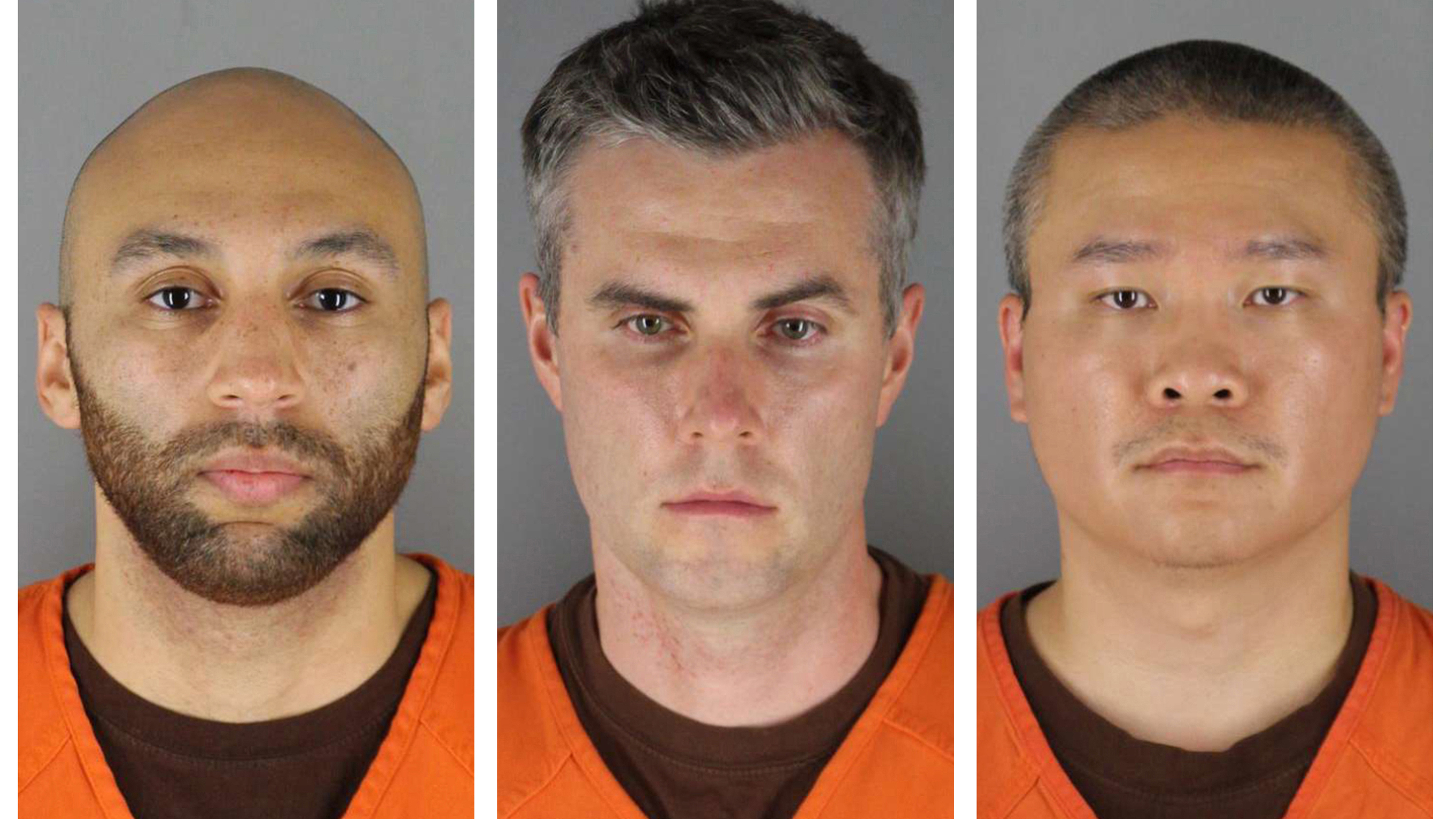 Former Minneapolis police officers J. Alexander Kueng, Thomas Lane and Tou Thao (left to right) are set to go on trial in federal court charged with violating George Floyd's civil rights.