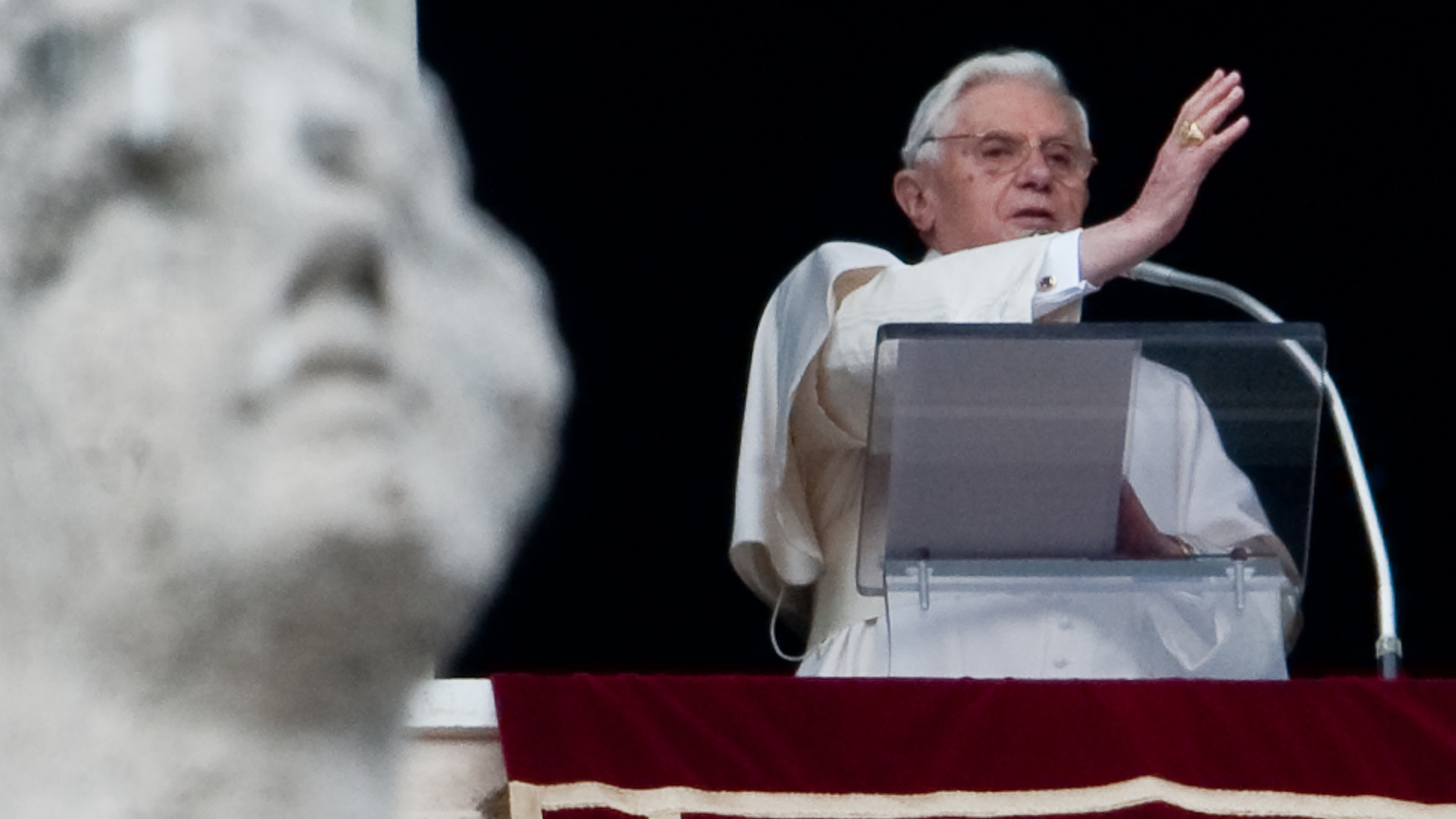 The former Pope Benedict XVI, seen here in 2010, did not intervene in four cases of sexual abuse when he was the archbishop of Munich and Freising, according to a law firm's new report. The inquiry was commissioned by the archdiocese. (AFP via Getty Images)