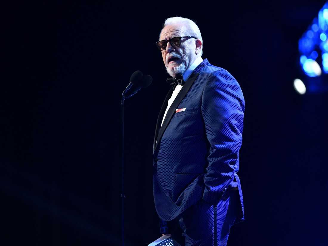 Brian Cox speaks onstage at the 25th Annual Critics' Choice Awards on Jan. 12, 2020, in Santa Monica, Calif.