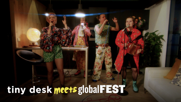 Suistamon Sähkö performs for Tiny Desk Meets globalFEST.