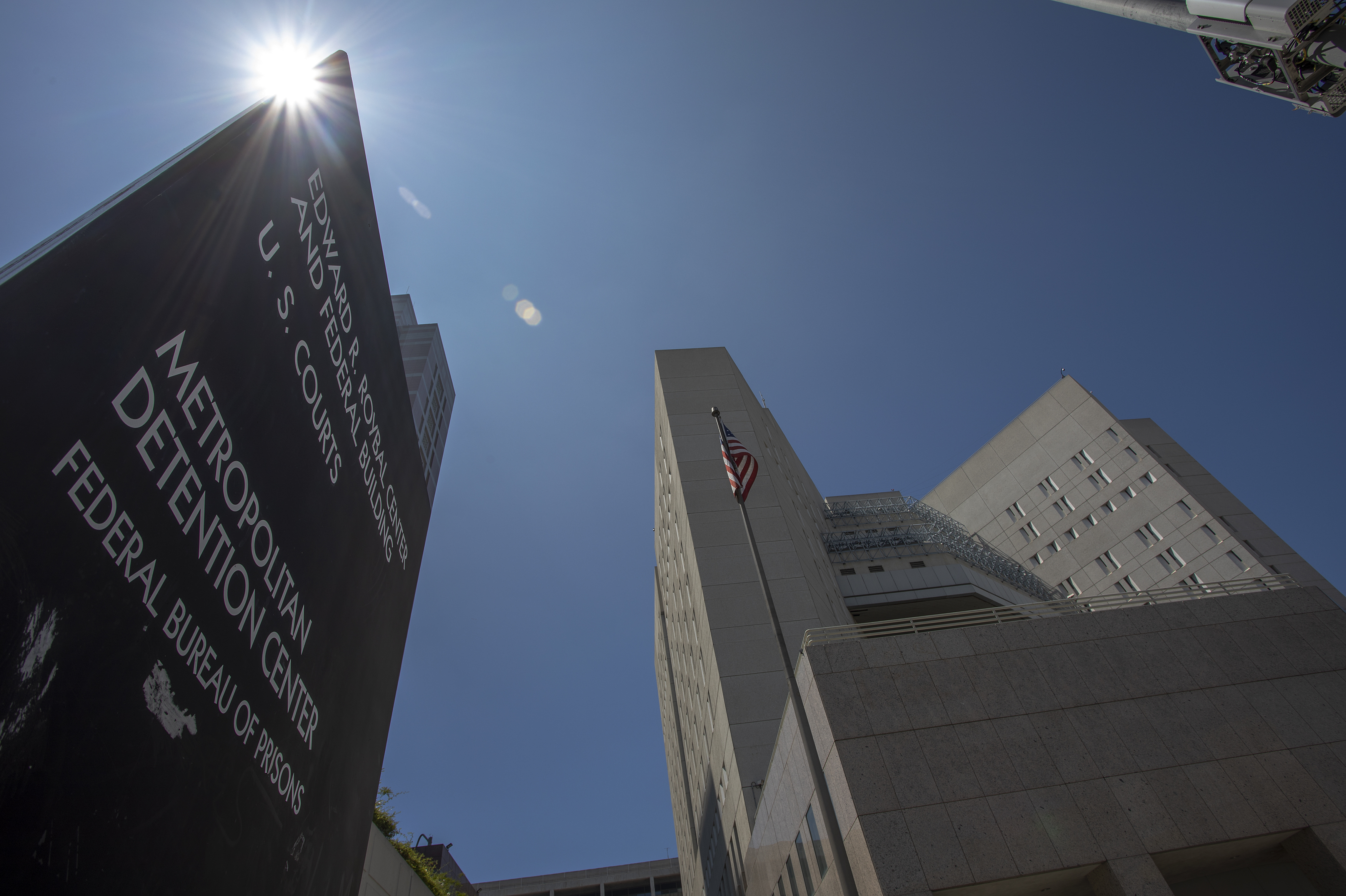 The Metropolitan Detention Center prison in Los Angeles is seen on July 14, 2019.