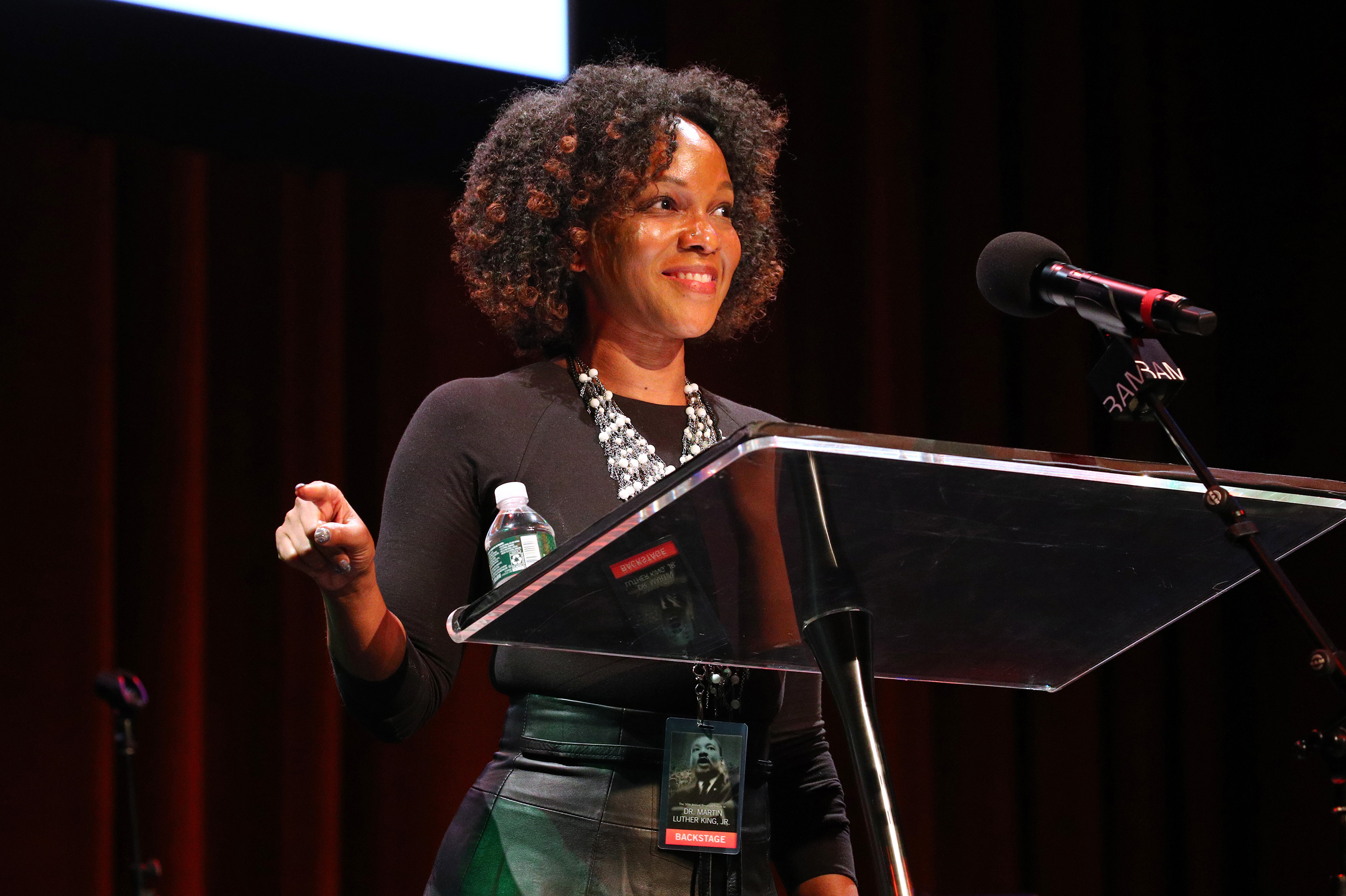 Imani Perry speaks at the Brooklyn Tribute to Martin Luther King Jr. at the Brooklyn Academy of Music, in New York, on Jan. 17. (Getty Images for Brooklyn Academy of Music)