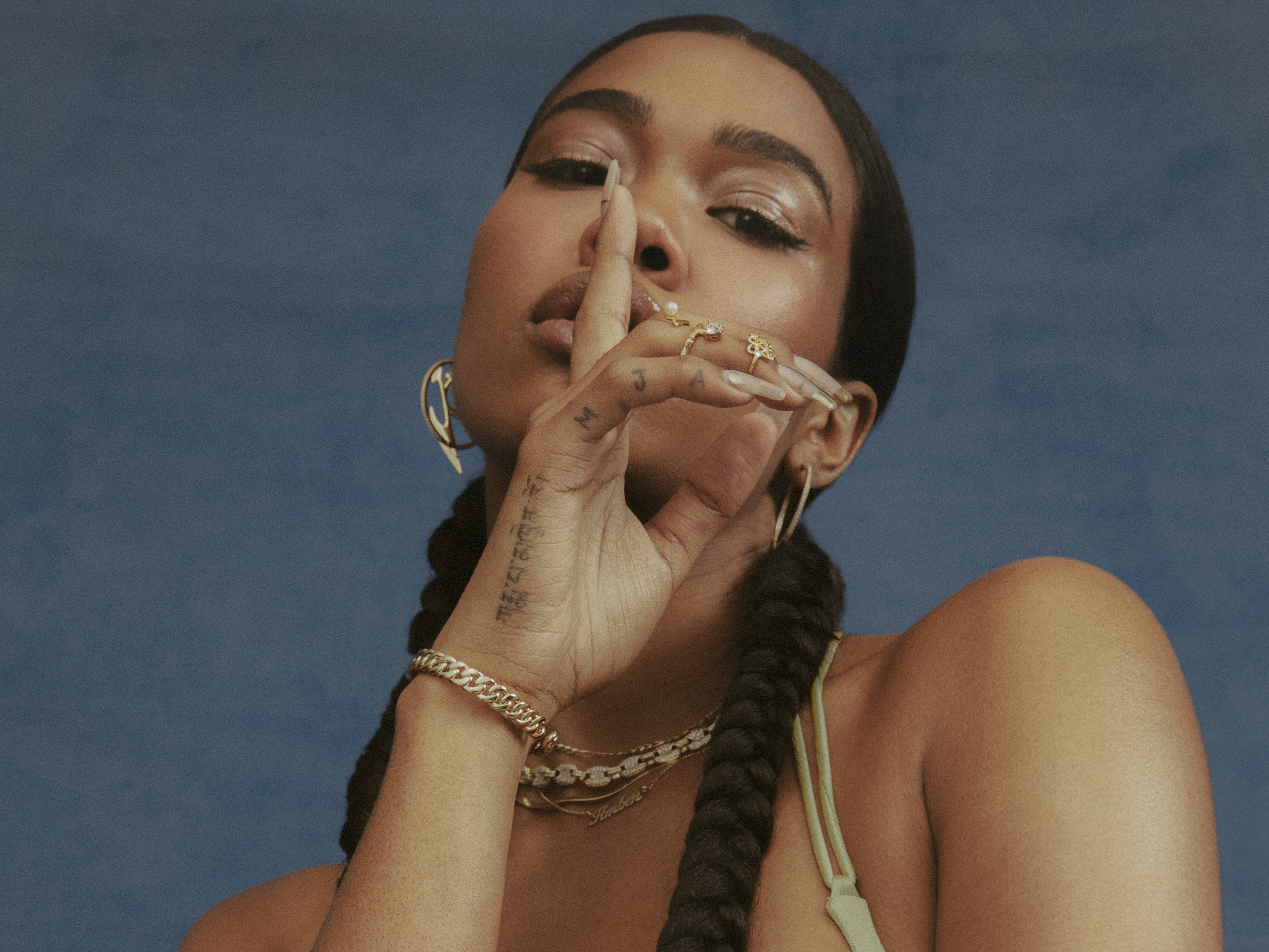 Amber Mark's stunning debut, <em>Three Dimensions Deep</em>, is on our shortlist of the best albums out on Jan. 28. (Courtesy of the artist)