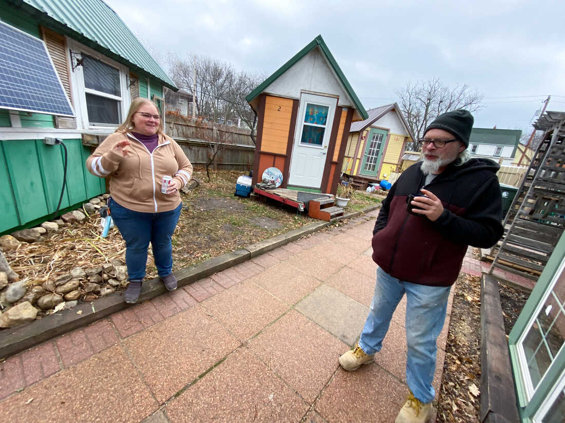 Volunteers purchase ice-fishing shelters for people without homes