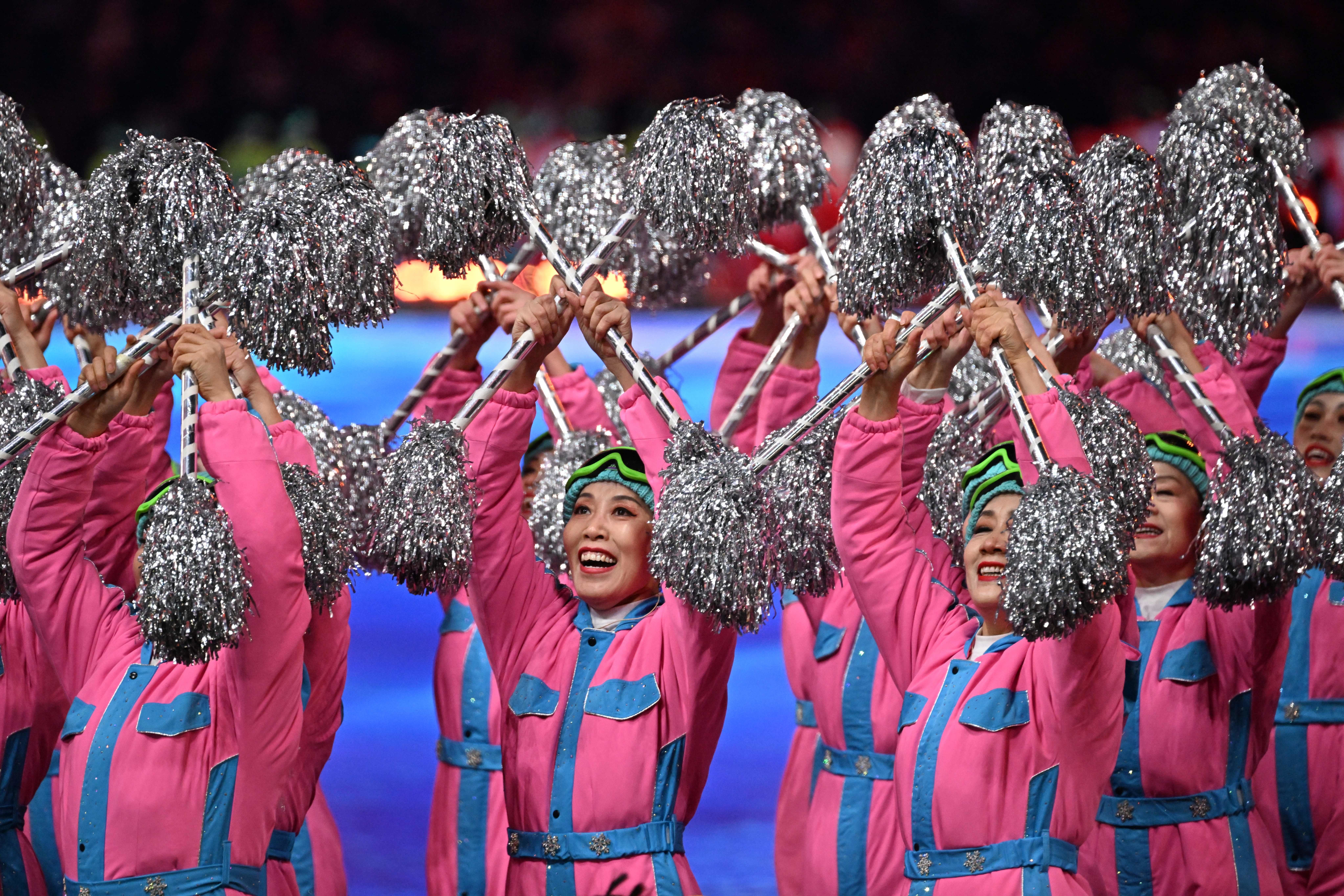 The Winter Games have begun. See photos and highlights from the opening ceremony 9 Performers participate in the opening ceremony.