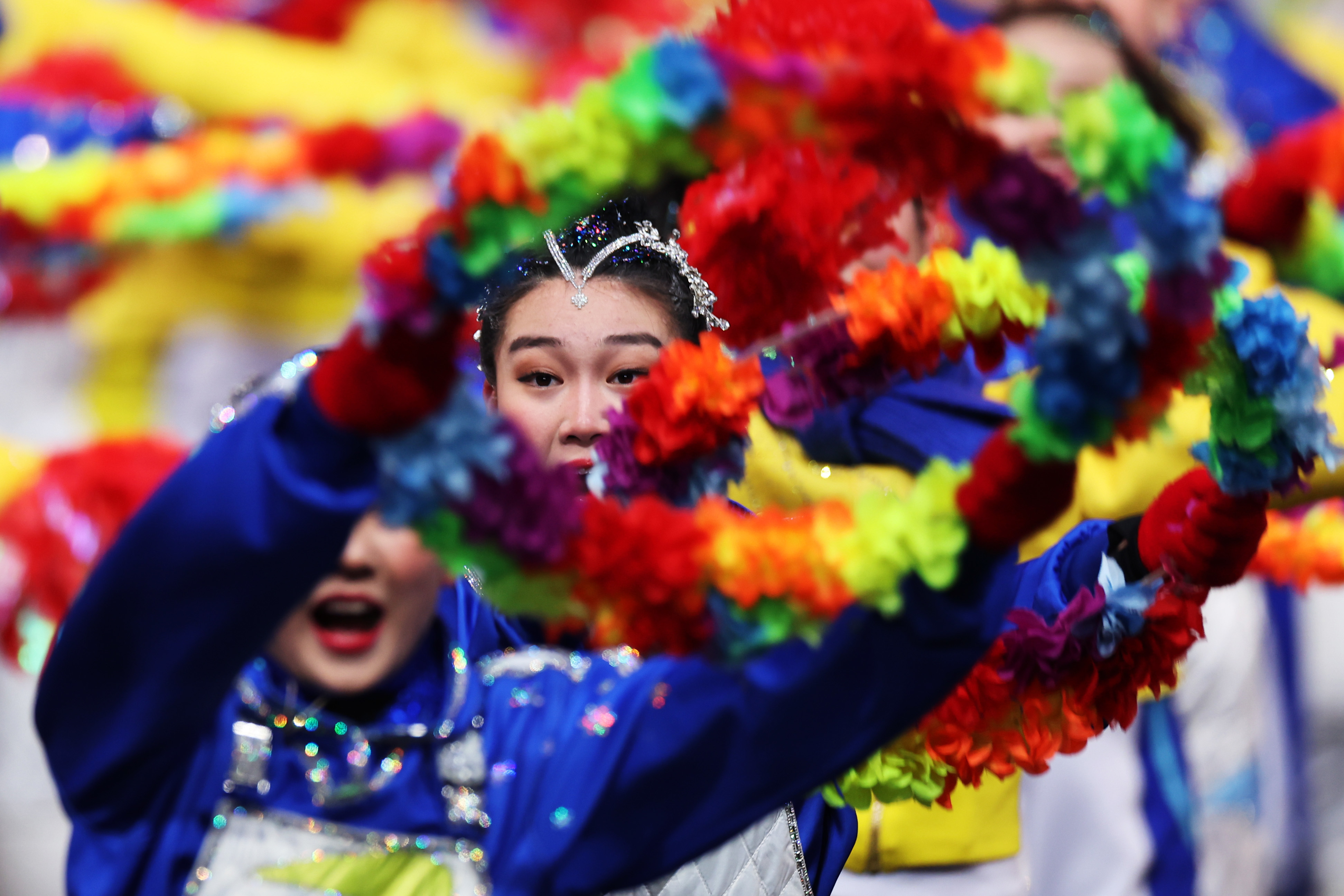 The Winter Games have begun. See photos and highlights from the opening ceremony 13 Performers dance during the opening ceremony in Beijing.