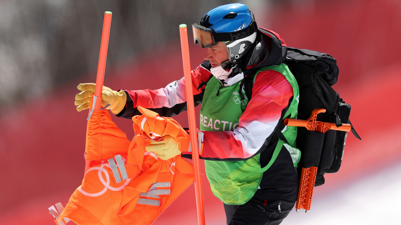 High winds derail men's downhill ski final at the Winter Olympics NPR