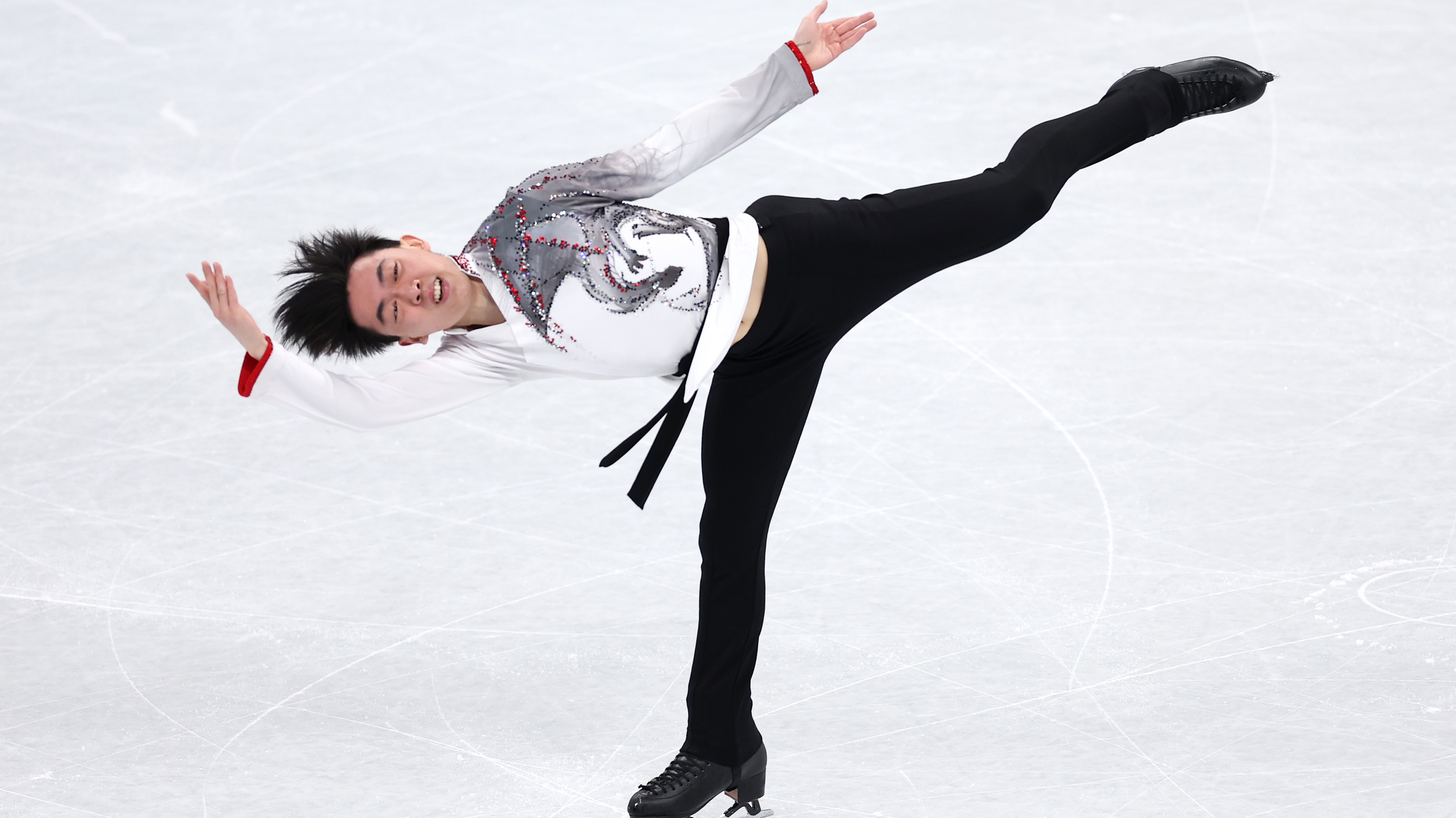 Vincent Zhou won a silver medal in the figure skating team event. But he