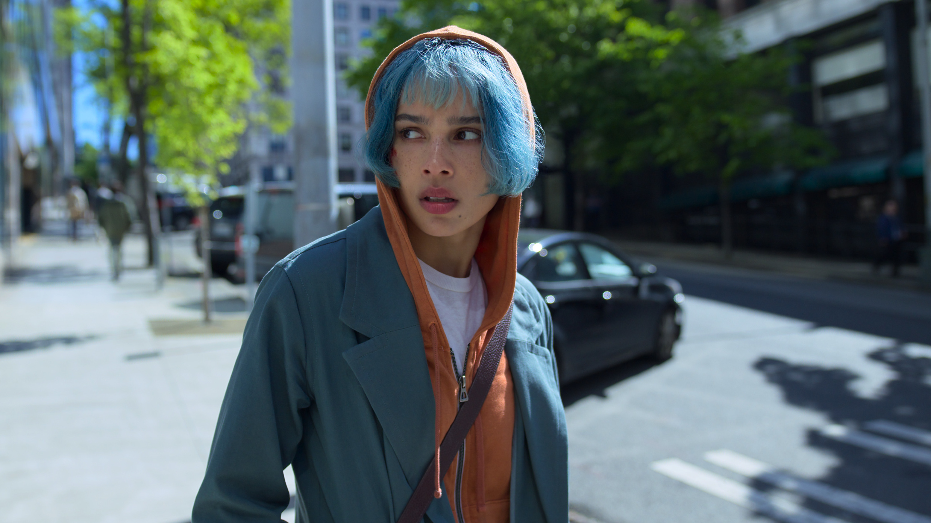 Zoe Kravitz is an agoraphobic tech worker who stumbles on evidence of a crime in <em>Kimi</em>. (HBO Max and Warner Bros. Pictures)