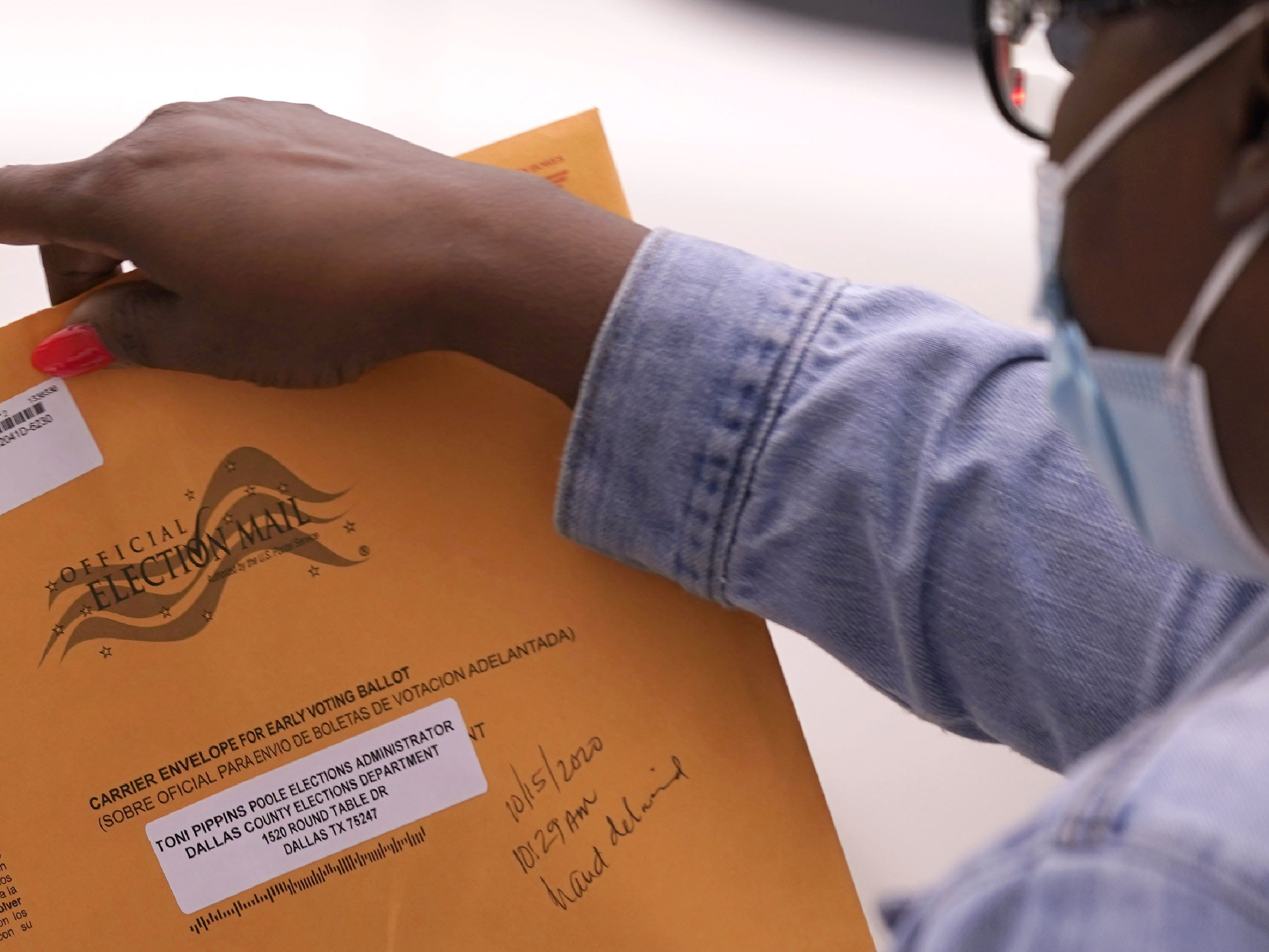 High numbers of mail ballots are being rejected in Texas under a new ...