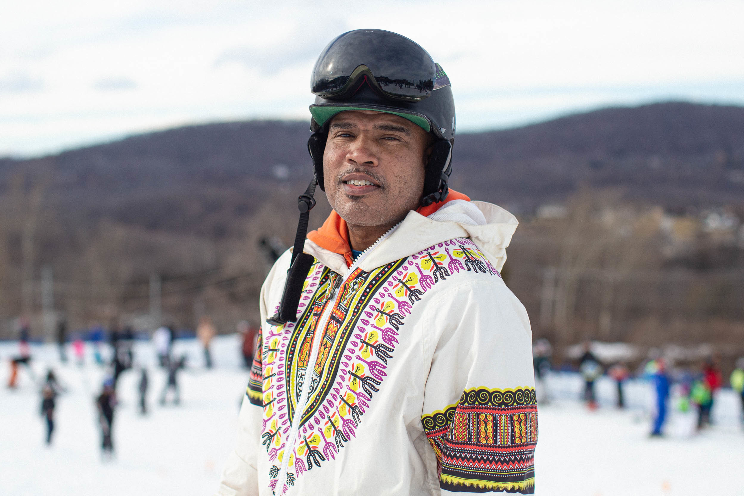Hoods to Woods co-founder Brian Paupaw spends his weekends shuttling kids from Brooklyn, N.Y., to upstate New York and northwest New Jersey for a day in the mountains. (Jordana Bermúdez for NPR)