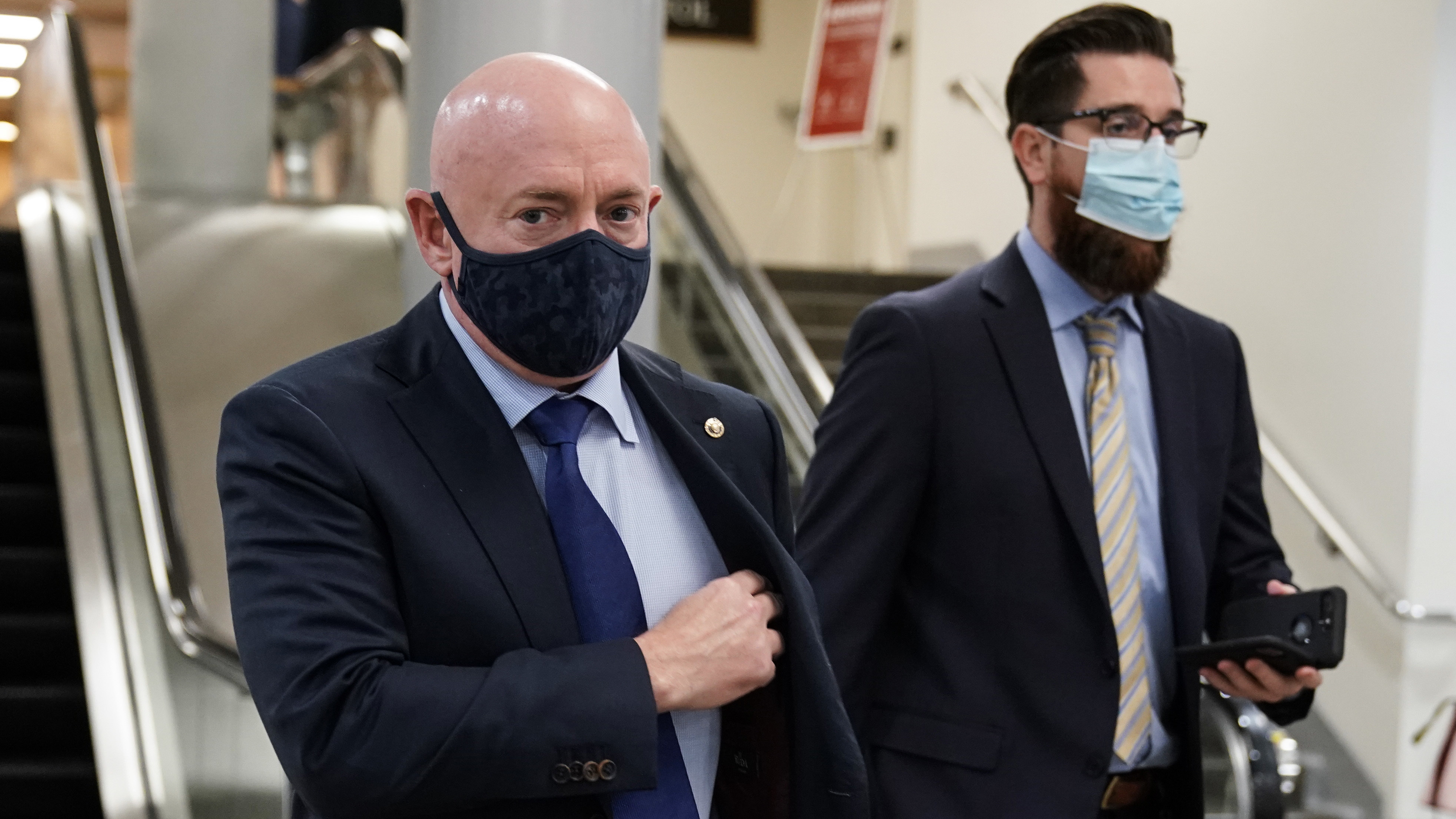 Sen. Mark Kelly, D-Ariz., is part of a group of Democrats up for reelection in 2022 pushing for eliminating the gas tax for the rest of the year to address higher prices at the pump. (Getty Images)