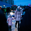 Ukrainians are fleeing to Poland, but some are returning home to their families