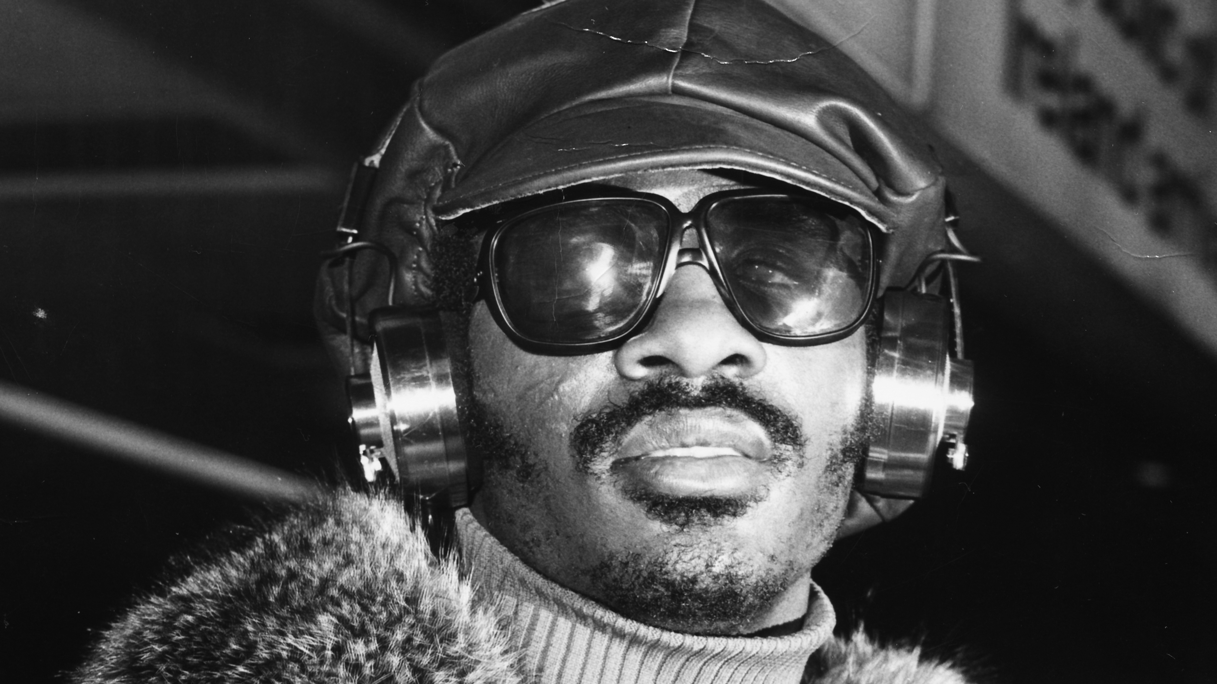 Stevie Wonder, photographed arriving in London on Jan. 25, 1974 — almost directly in the middle of what many refer to as the artist