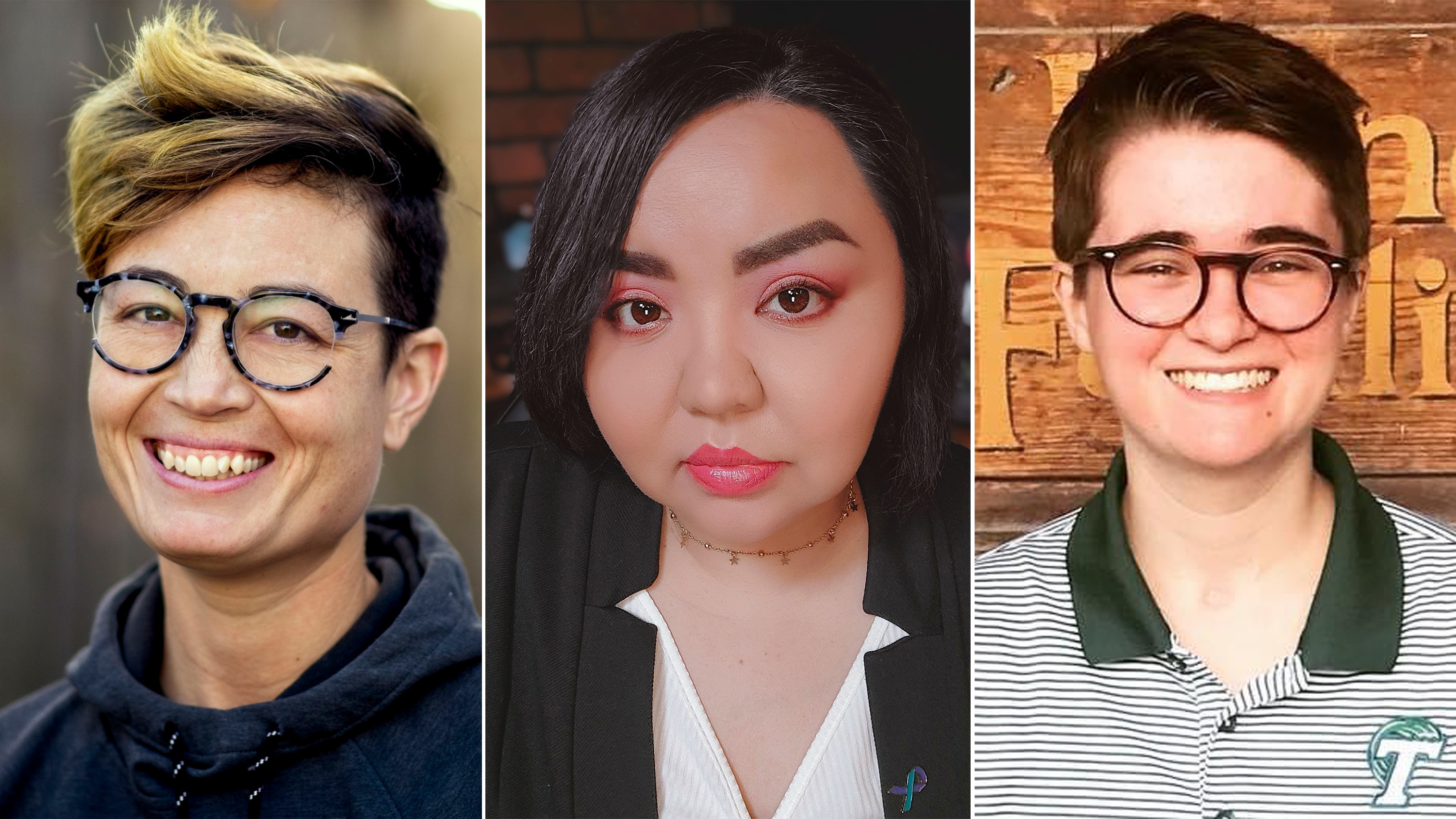 Charis Hill, Johnnie Jae and Cass Condray all have conditions that compromise their immune systems and put them at higher risk for severe COVID-19 infection. (Brian Baker; Johnnie Jae; Greg Condray)
