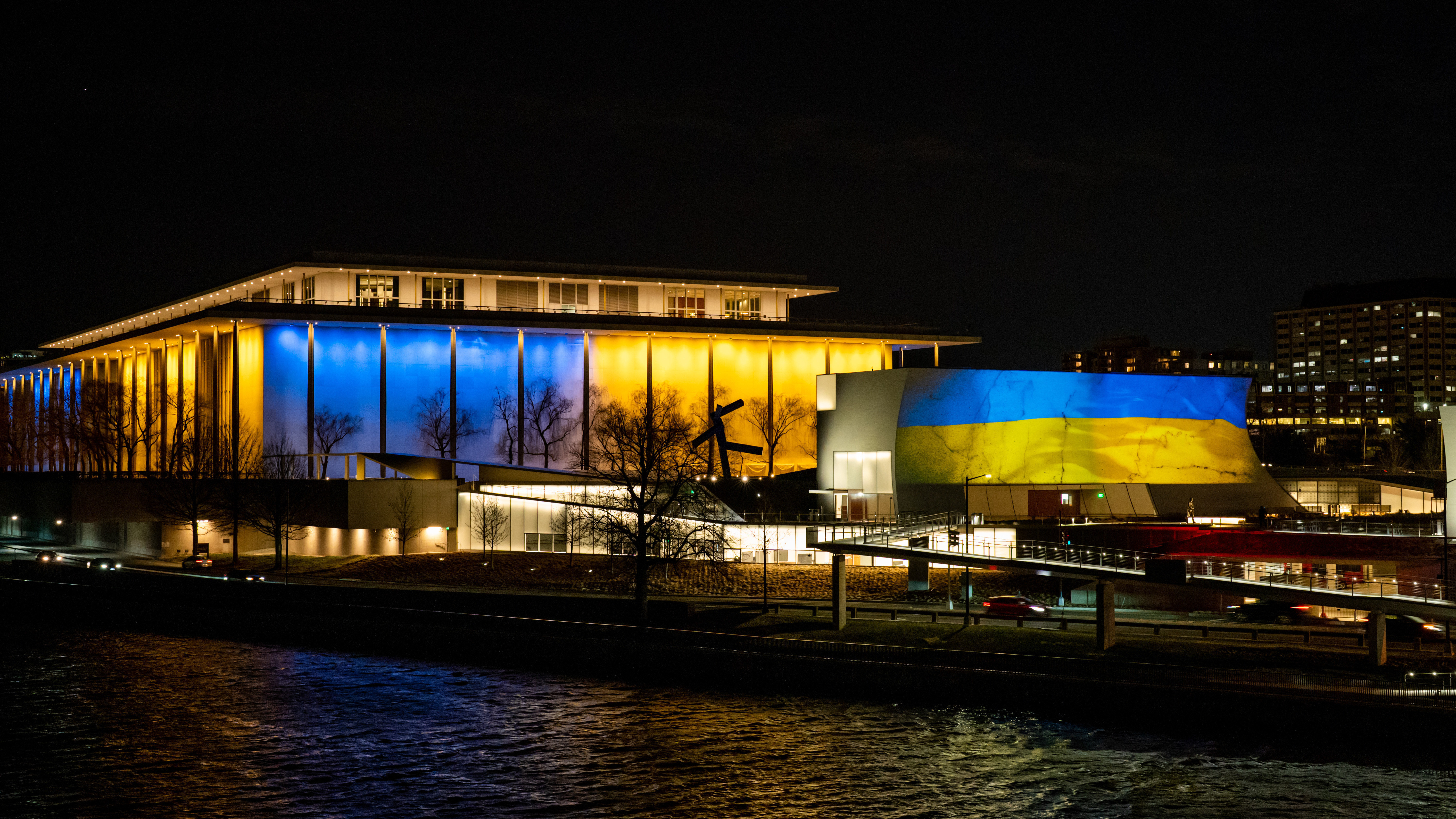 The Kennedy Center is alight with the colors of the Ukrainian flag. : NPR - Vimarsana News