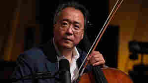 Yo-Yo Ma performs a musical protest outside the Russian Embassy 