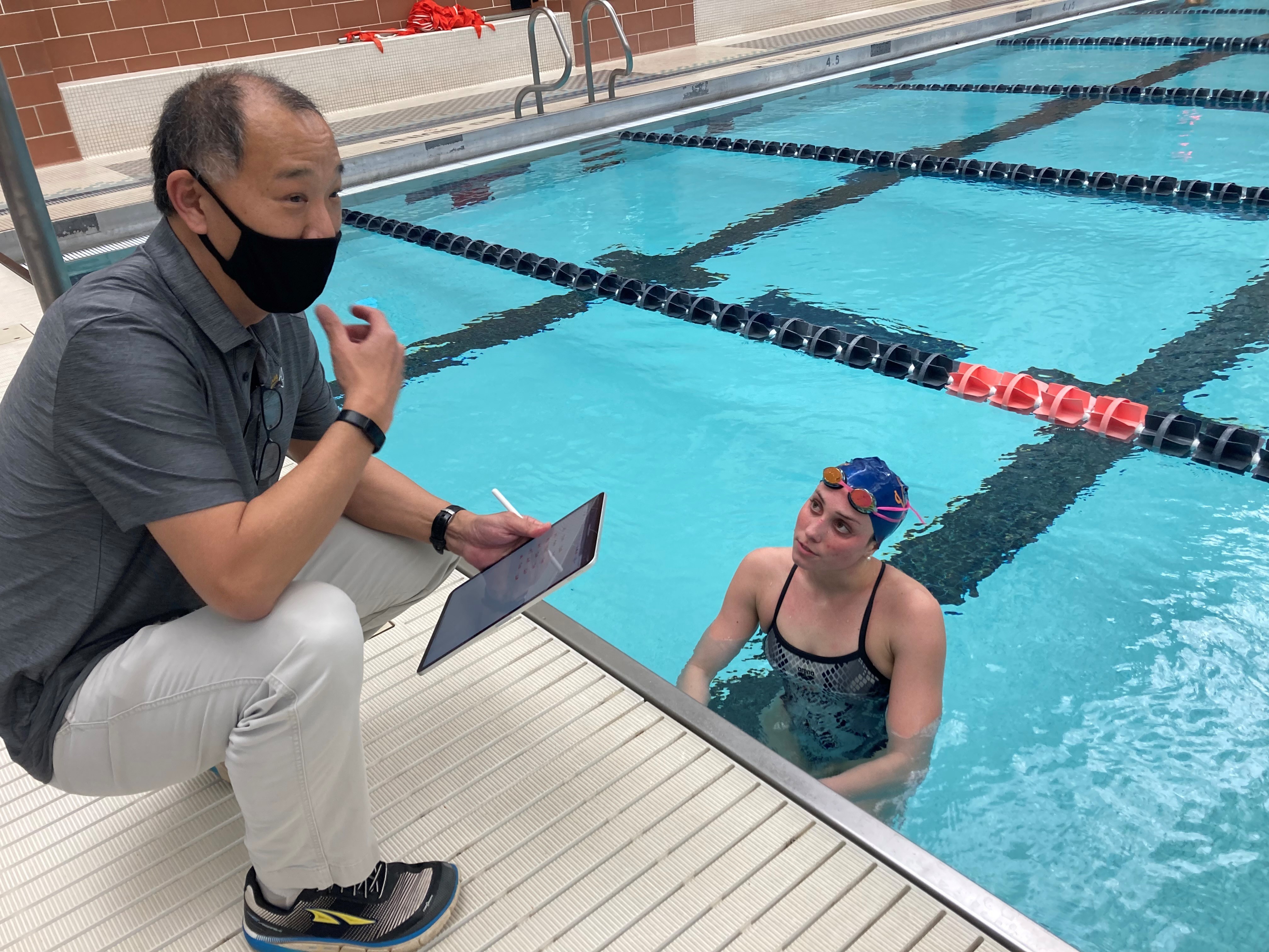 UVA Math Prof. Ken Ono helped swimmer Emma Weyant improve her race time. She won an Olympic silver medal in Tokyo last summer. (WVTF)