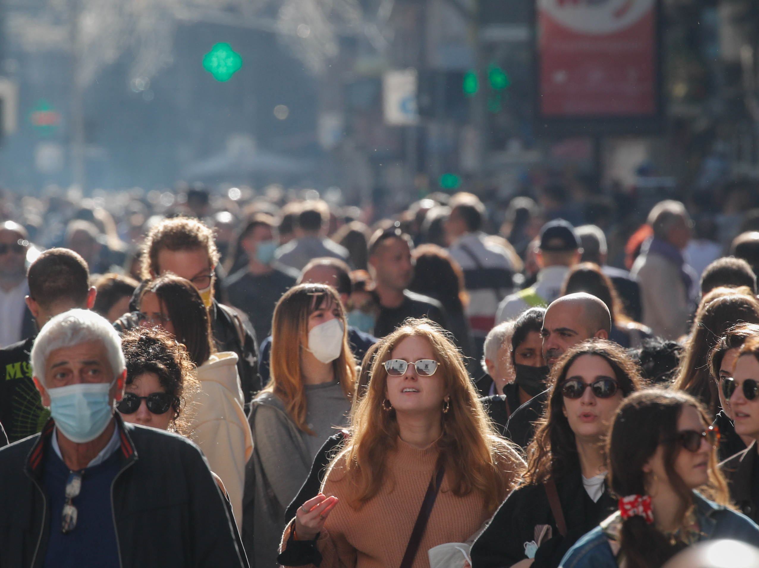 With mask mandates gone in most places, mask-wearing is up to individual choice. And some people aren't ready to let go. (Salvatore Laporta/KONTROLAB/LightRocket via Getty Images)
