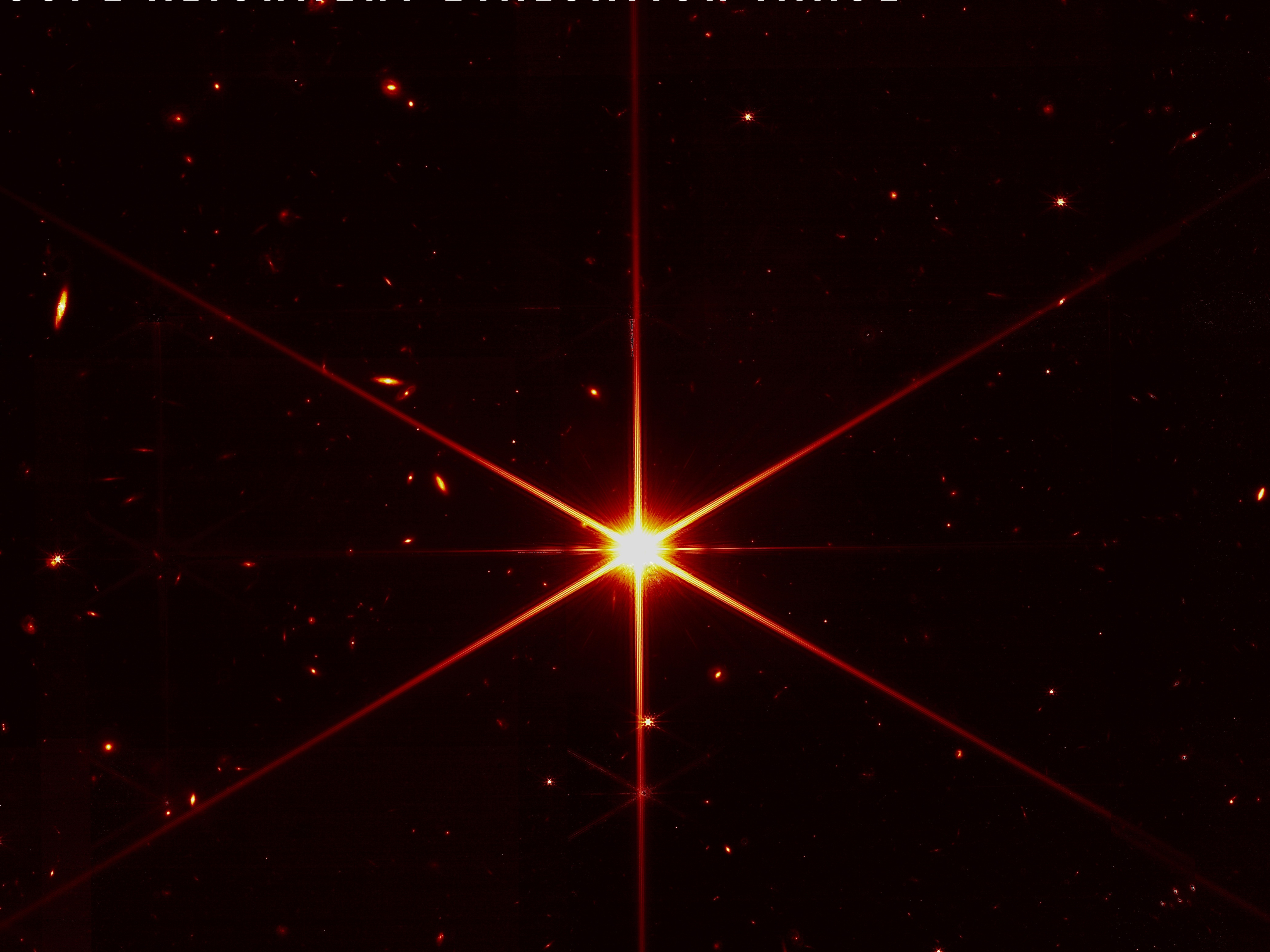 This image of a star was taken as part of the evaluation process as the James Webb Space Telescope's mirror segments were carefully aligned. (NASA/STScI)