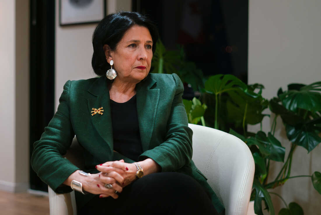 Georgia's President Salome Zourabichvili says she continues