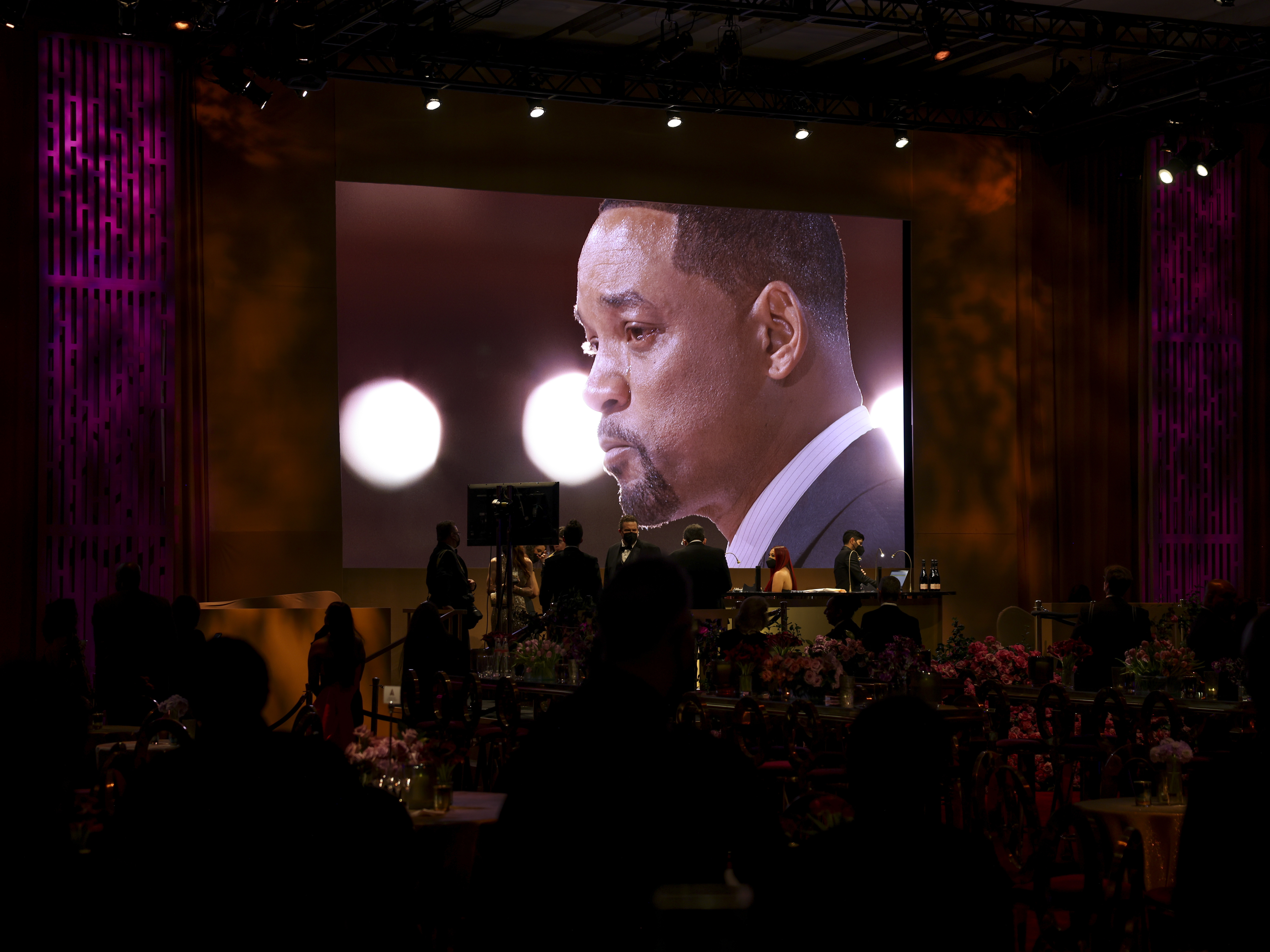 Will Smith is seen at the Governors Ball at the 94th Academy Awards at the Dolby Theatre at Ovation Hollywood on Sunday, March 27, 2022. (Los Angeles Times via Getty Imag)