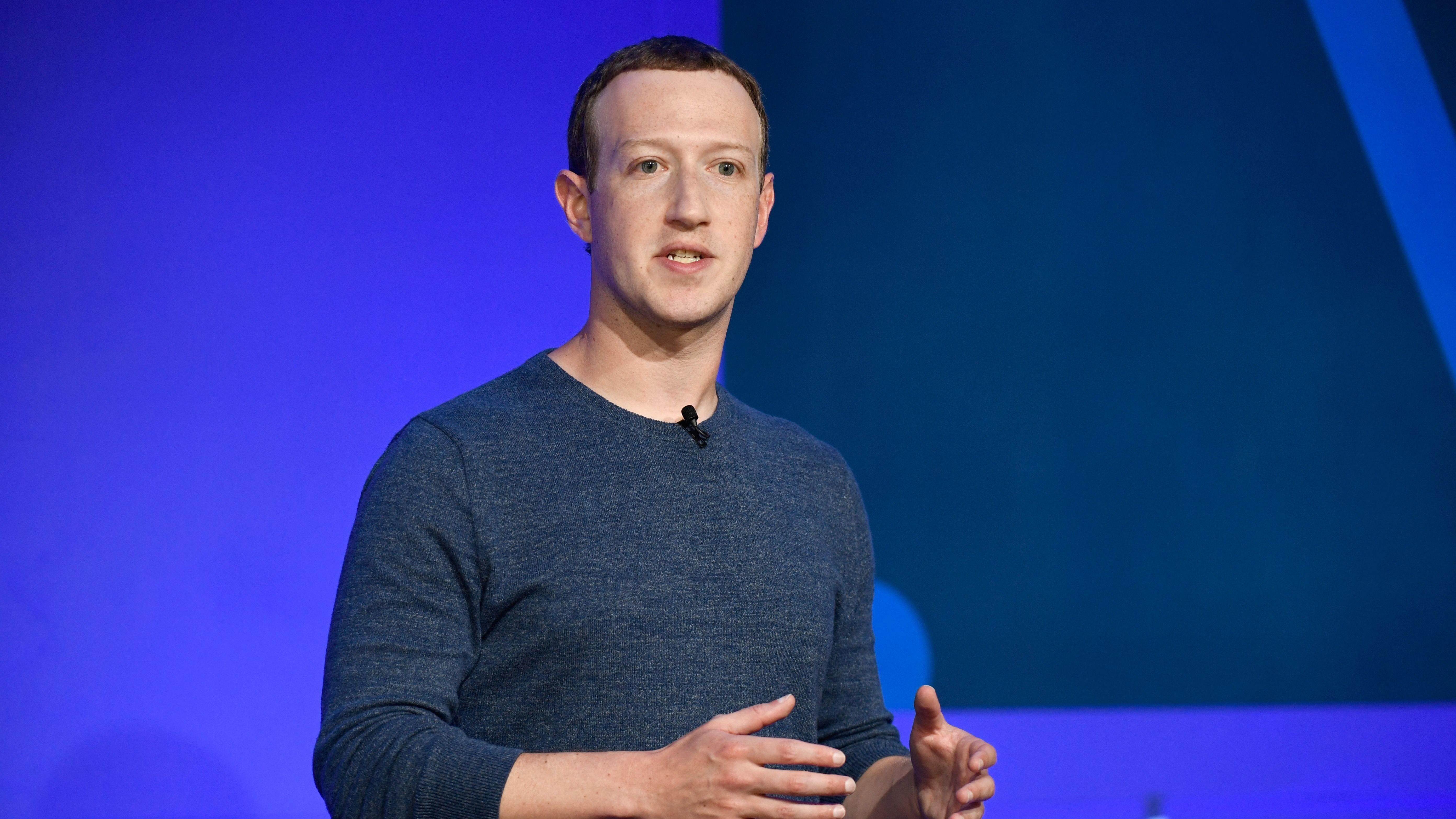 Meta CEO Mark Zuckerberg speaks during a press conference in 2018. Zuckerberg and his wife, Priscilla Chan, donated hundreds of millions of dollars to local election officials leading up to the 2020 election. (AFP via Getty Images)