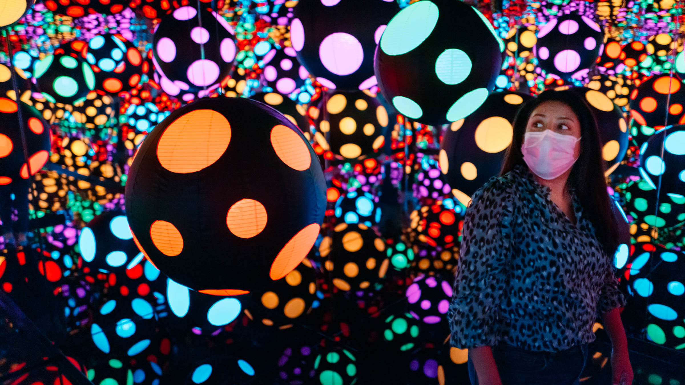 Yayoi Kusama's infinity rooms are on magnificent display at