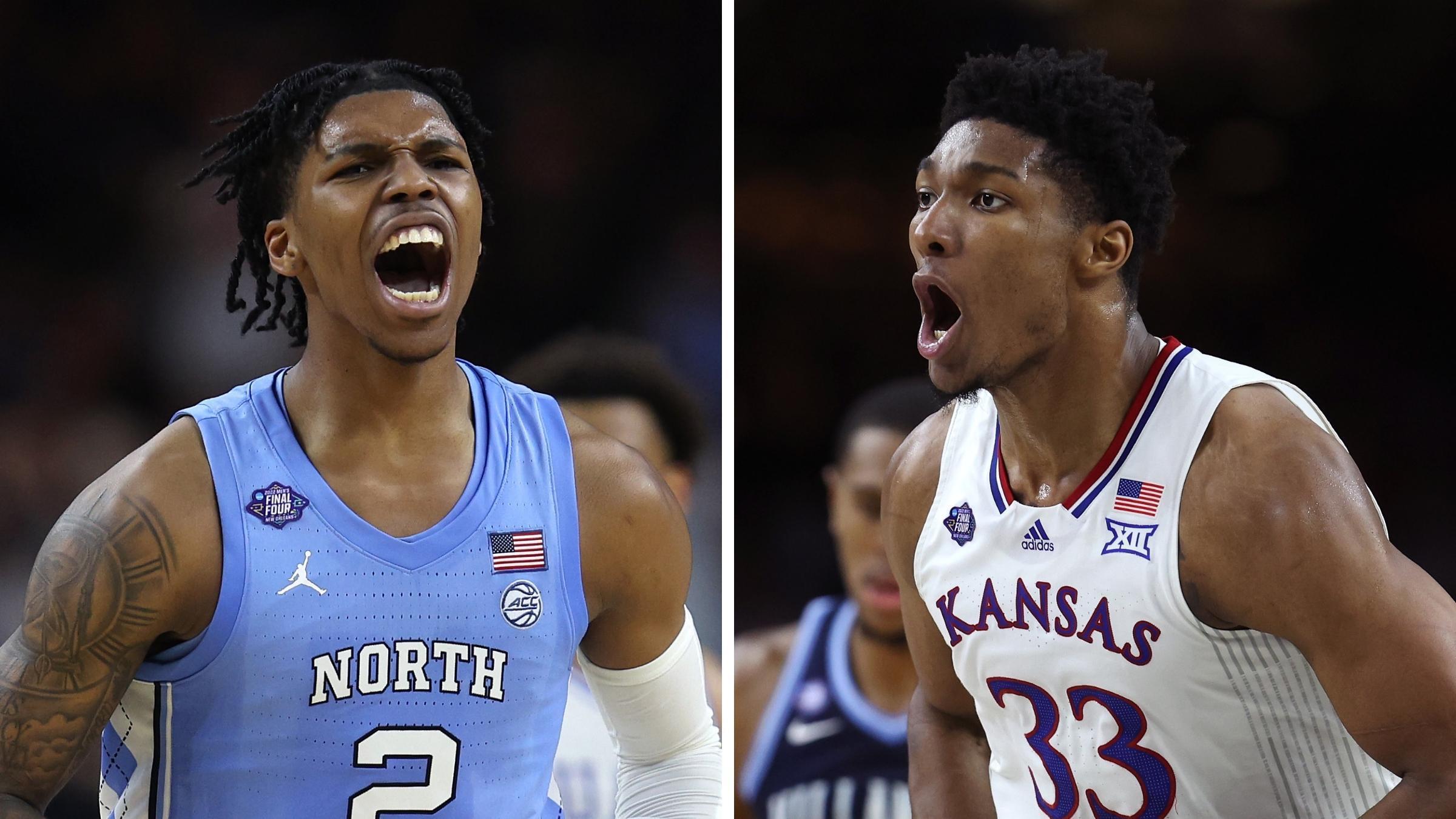 Left to right: Caleb Love and David McCormack