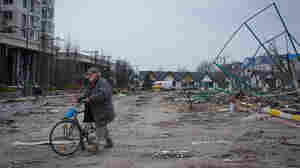 In Bucha, death, devastation and a graveyard of mines