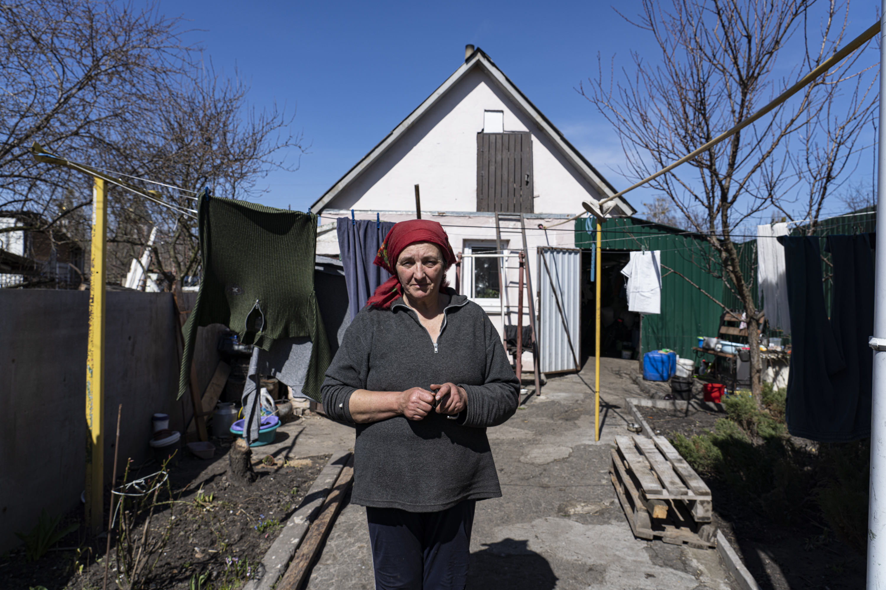 Natasha Romanenko and her family spent a month hiding from Russian forces in Borodyanka.