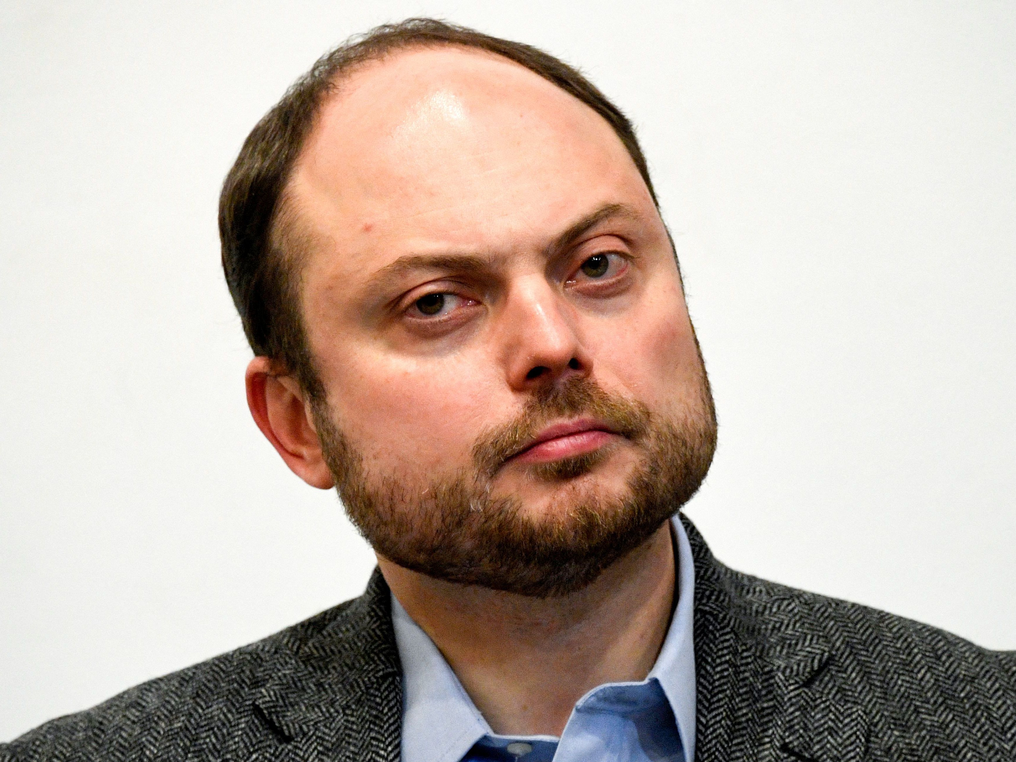 Russian activist Vladimir Kara-Murza attends a conference of Russia's leading rights group Memorial in Moscow in October. (AFP via Getty Images)