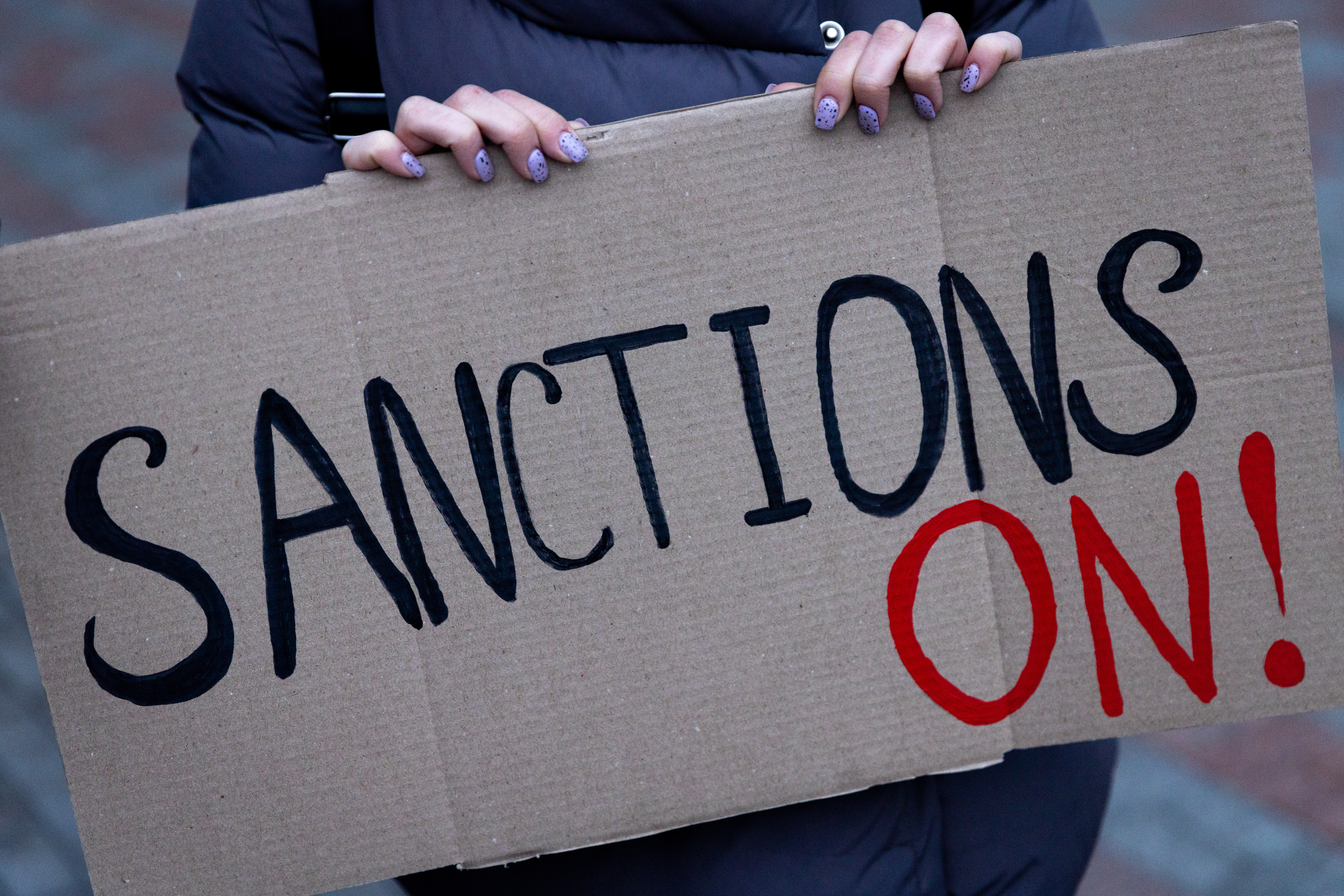 Foreign policy expert Emma Ashford says sanctions are effective for inflicting economic pain on a country, but leadership are often good at insulating themselves from the impact. (Getty Images)