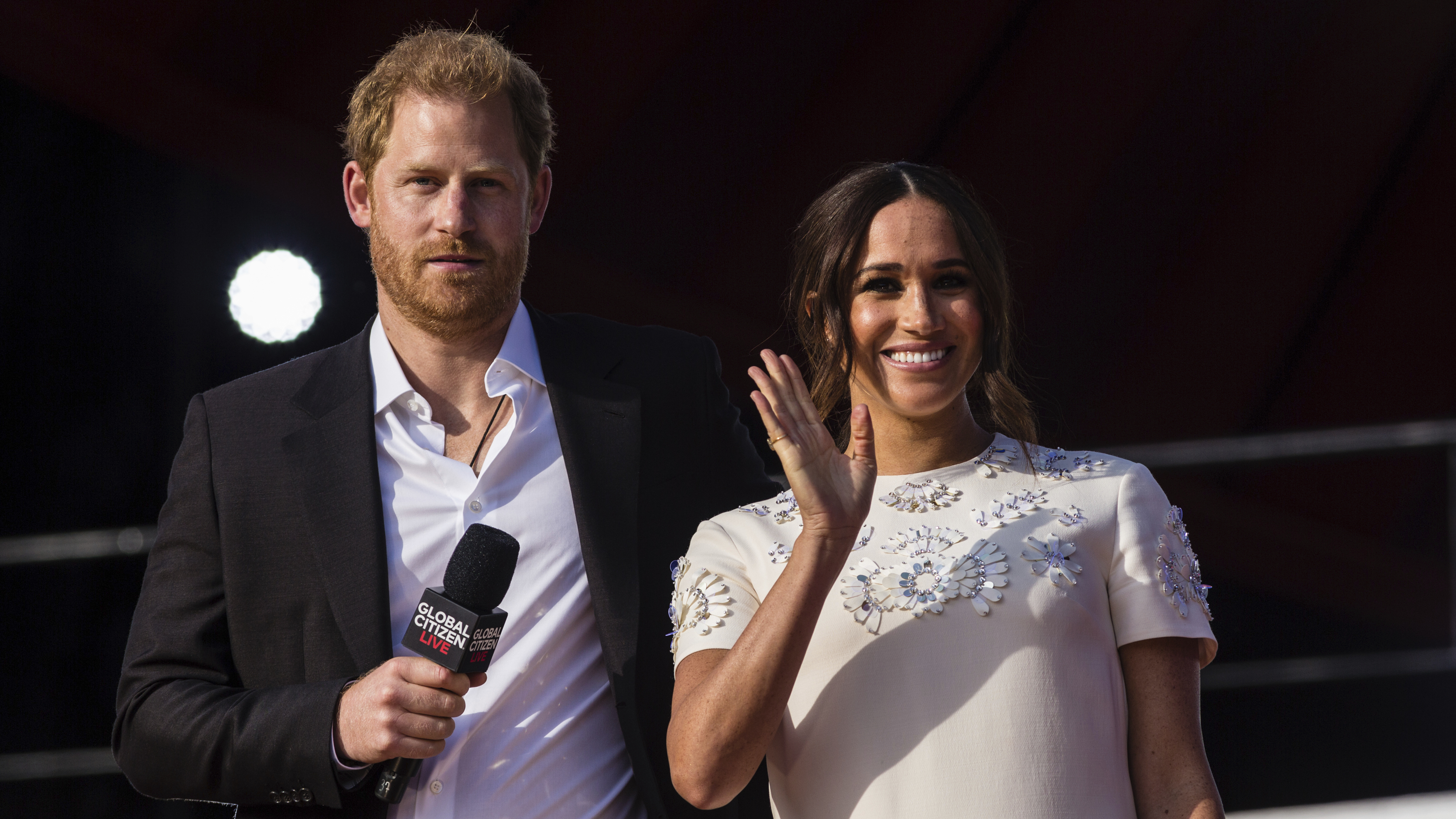 Harry and Meghan visit Queen Elizabeth for 1st time since giving up their royal roles