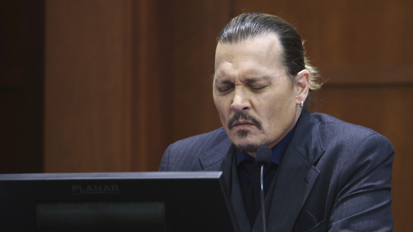 Jurors listen to tense audio recordings at Johnny Depp's libel trial : NPR