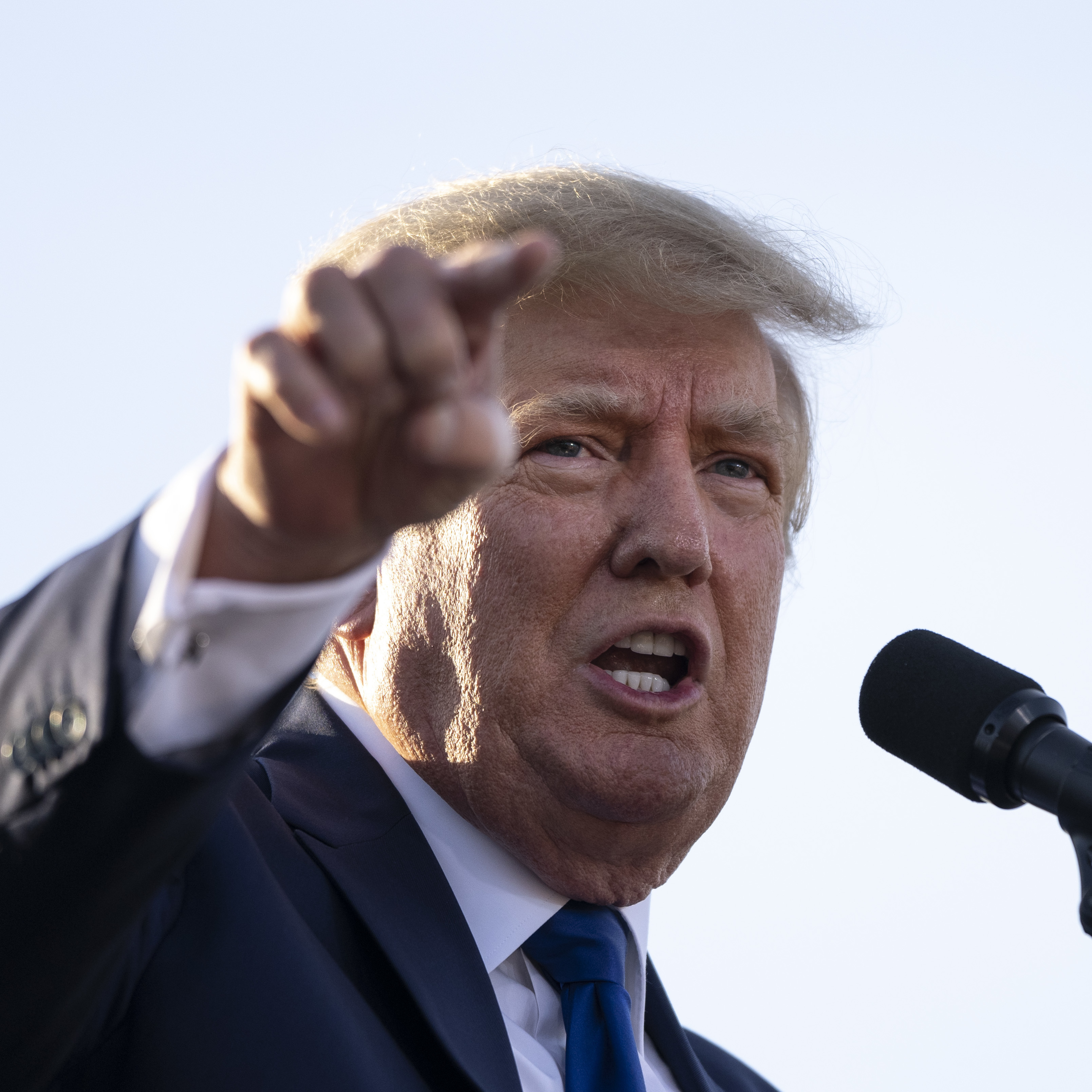A judge holds Donald Trump in contempt of court and fines him $10,000 per day