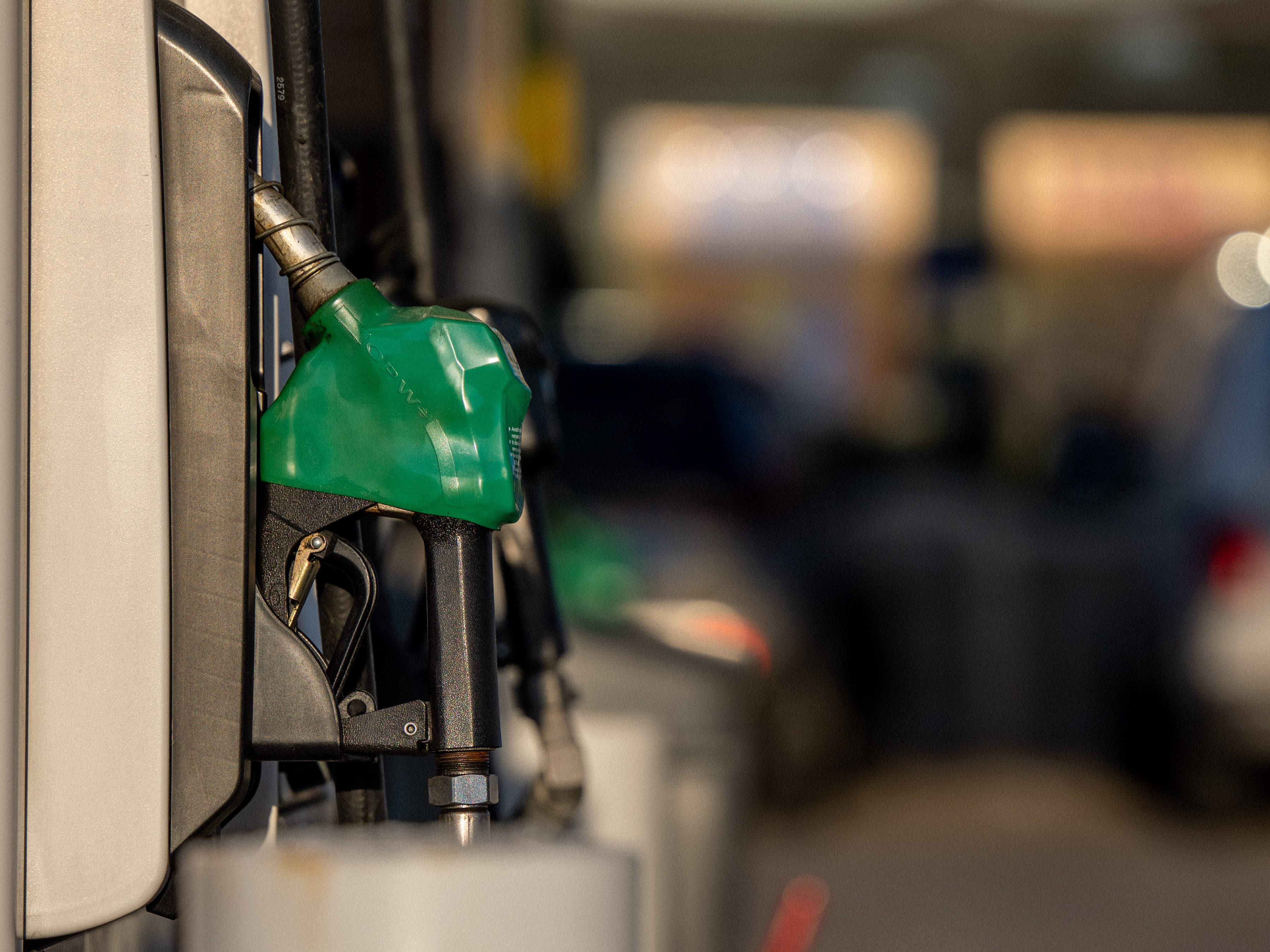 A gas pump is seen at a Shell gas station in Houston on April 1. (Getty Images)