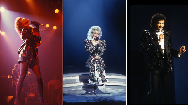 Pat Benatar in Paris on January 12th, 1983. Dolly Parton on
