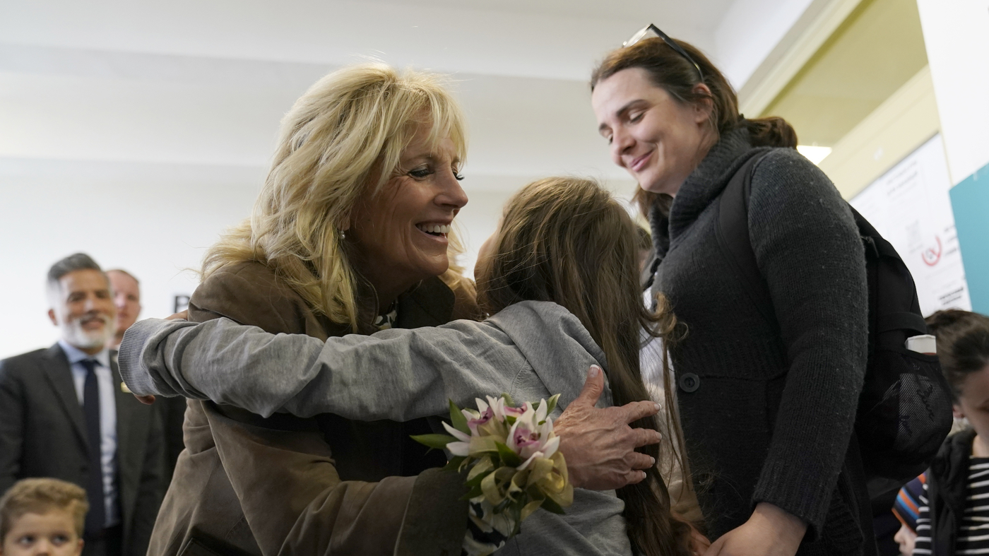 Jill Biden to Ukrainian mom Russia war 'hard to understand' NPR