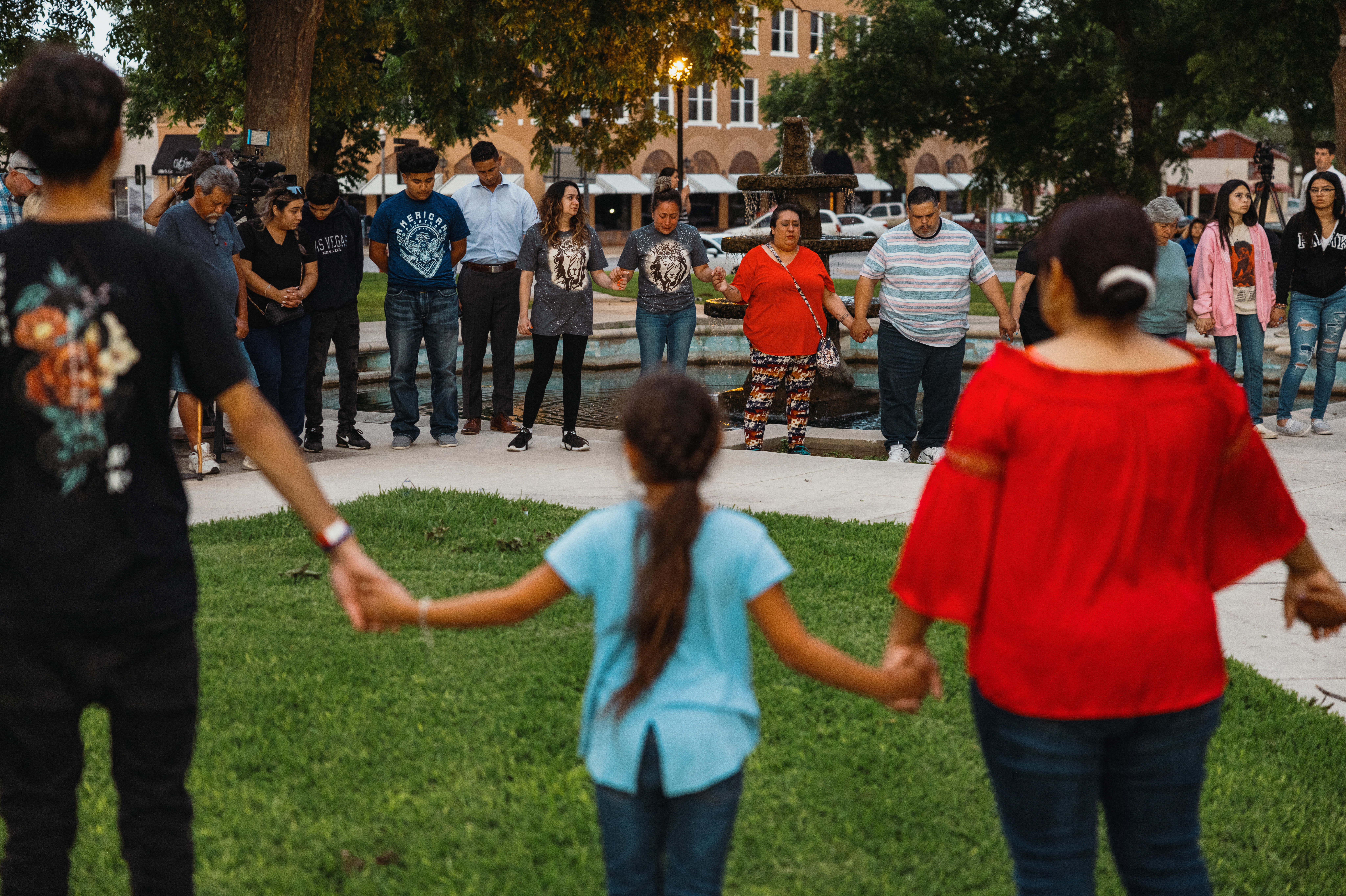 May 24: Members of the community gather on Uvalde's Town Square for a vigil in the wake of Tuesday's mass shooting at the city's Robb Elementary School.