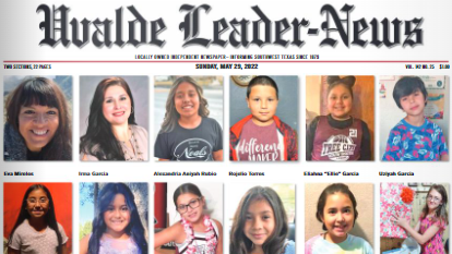 The Uvalde Leader-News newspaper on Sunday.