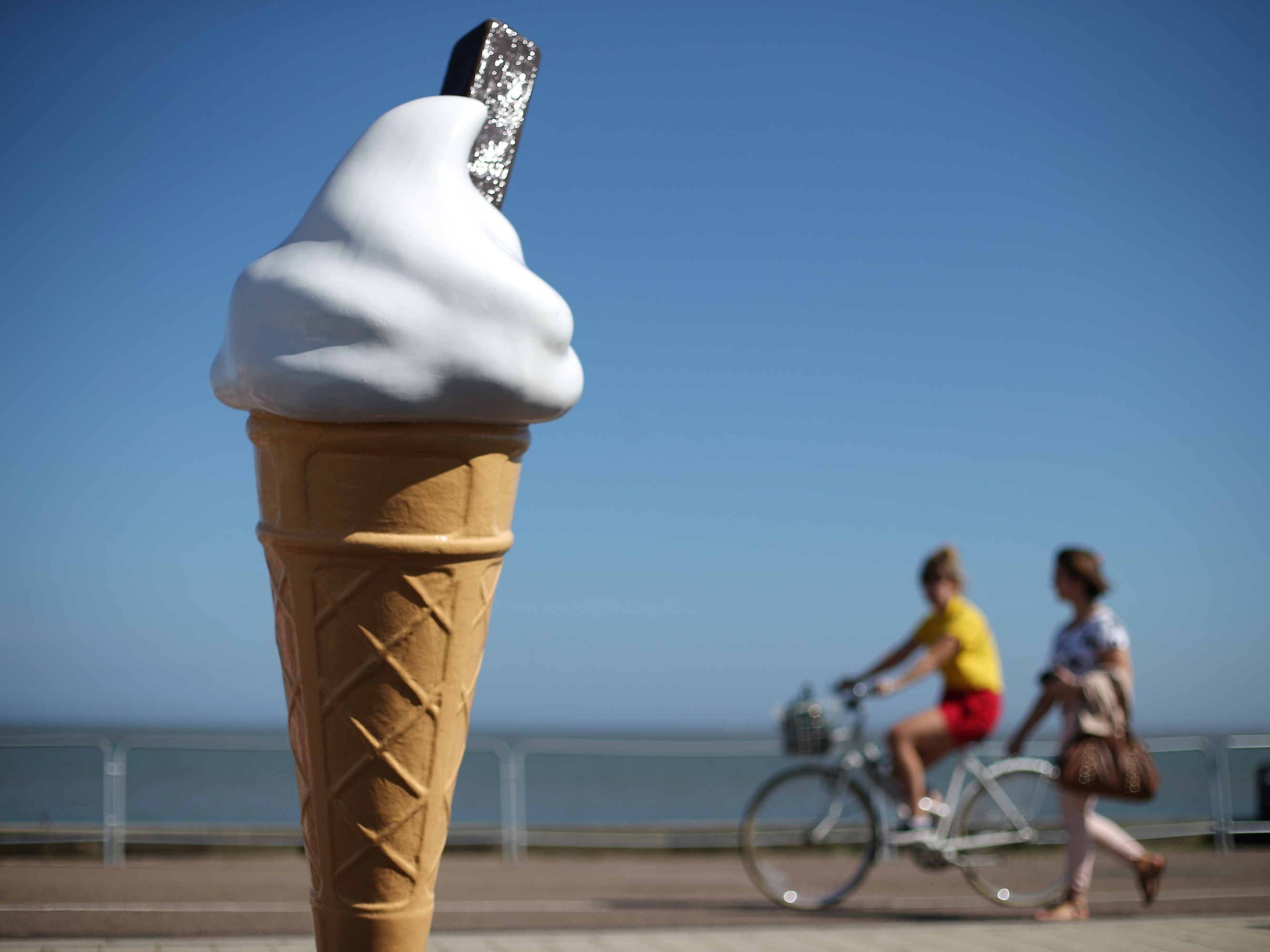 This ice cream cone is made from plastic. That's non-dairy, right? (Getty Images)