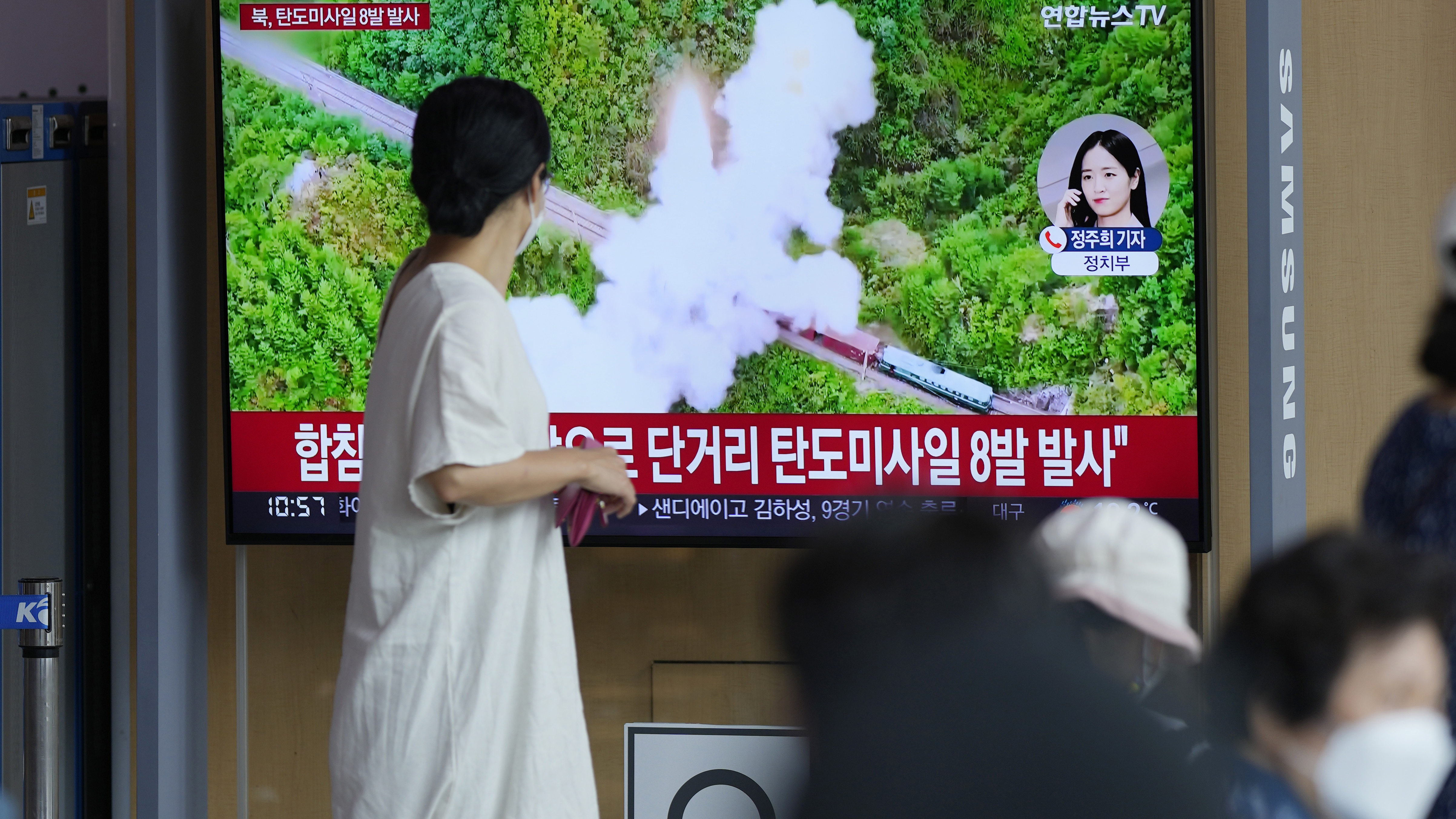 North Korea has test-fired a salvo of 8 short-range missiles North Korea has test-fired a salvo of 8 short-range missiles