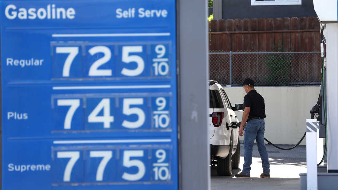 10 States Now Have Average Gas Prices Above $5 : Npr