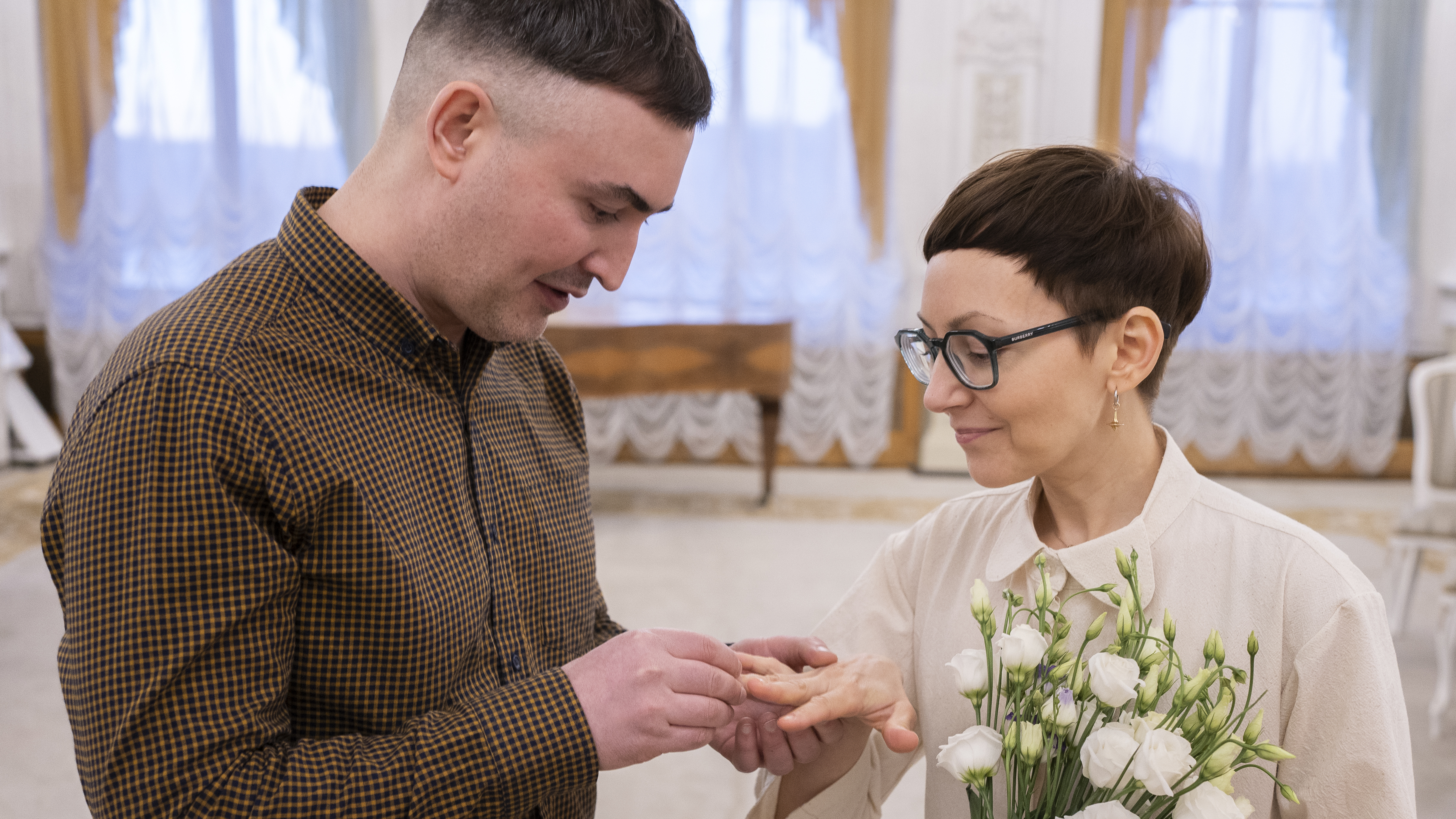 After long eschewing marriage, Pyotr Kolyadin and Tatyana Neustroyeva wed in April in St. Petersburg, Russia. It